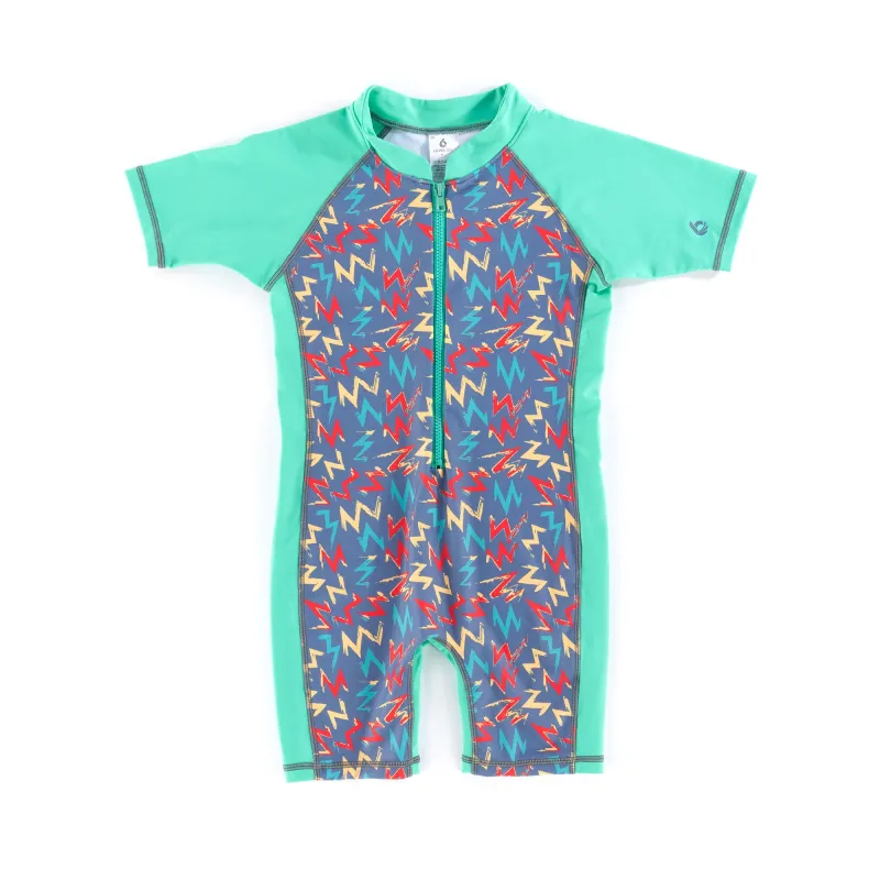 Apollo - Kid's Sunsuit Zig Zag sold by Level Six
