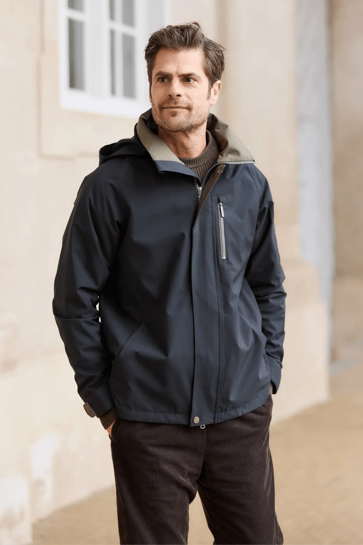 GABRIEL Modern Stylish Raincoat with Tailored Fit sold by Lornes Coats product image thumbnail 4