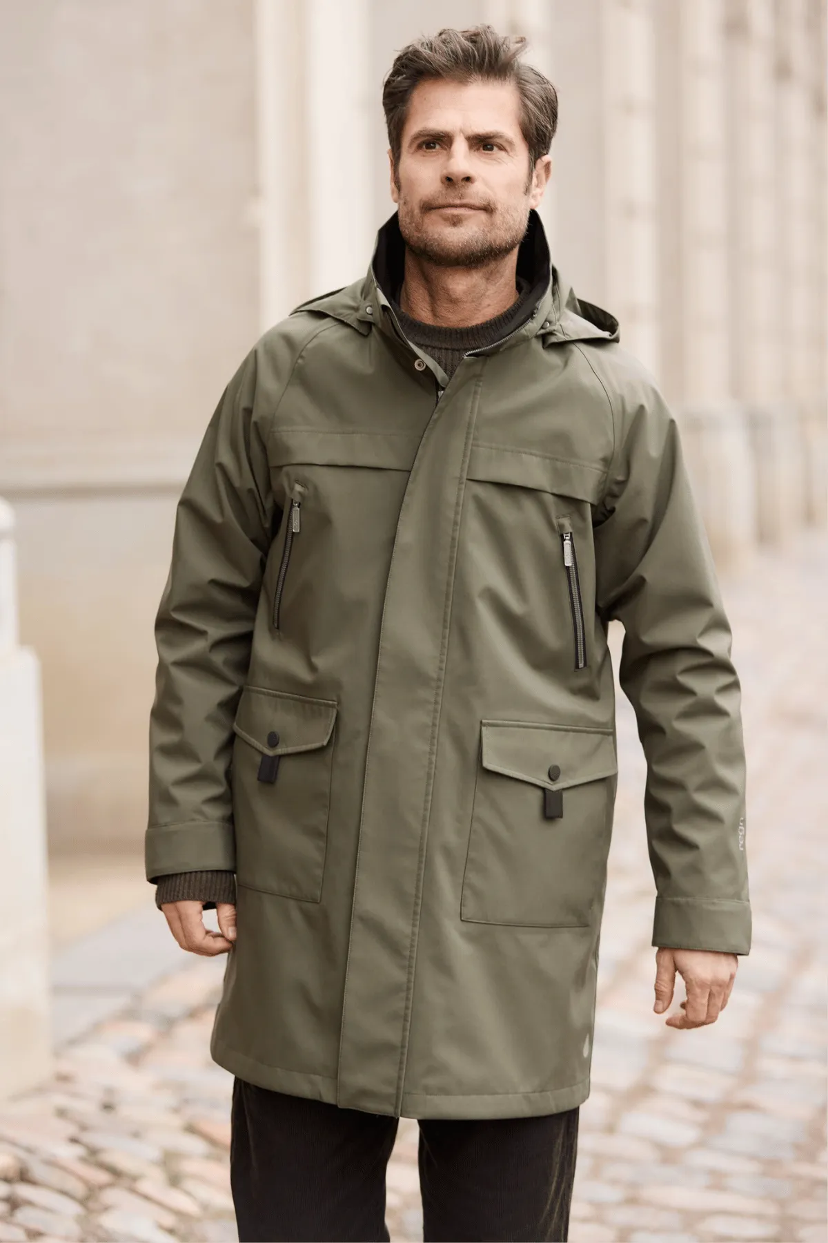 GEORGE Sleek Modern Waterproof Raincoat sold by Lornes Coats product image thumbnail 4