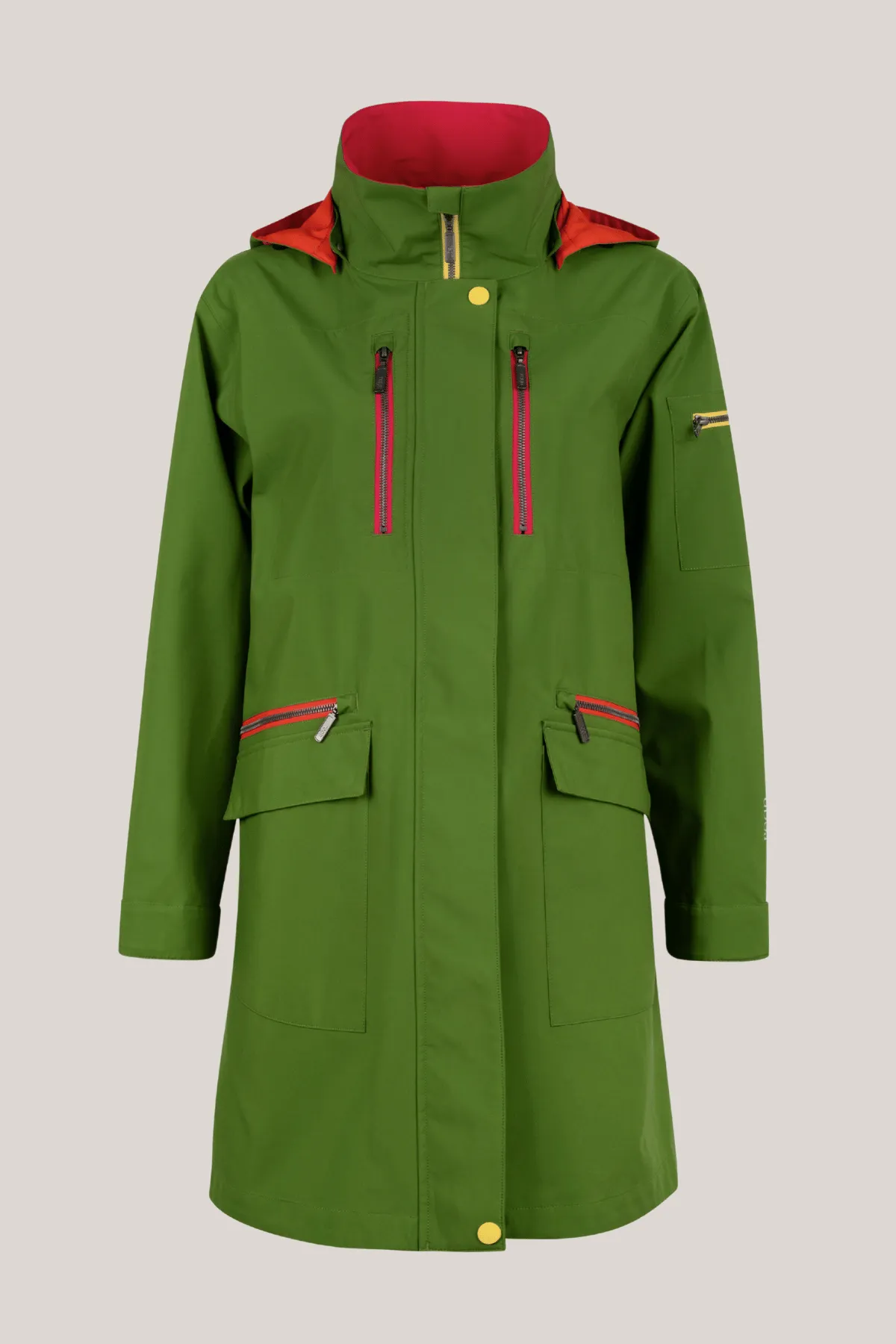 HALLIE Raincoat with Taped Seams, Detachable Hood & Zip Pockets sold by Lornes Coats product image thumbnail 2