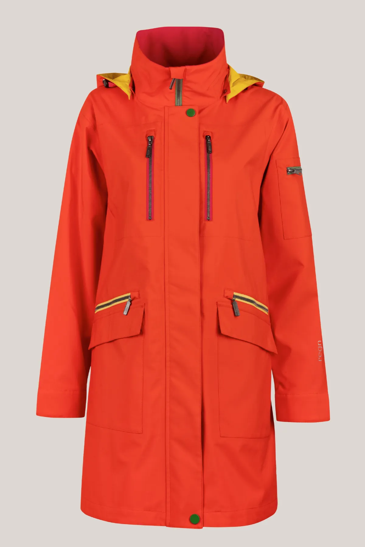 HALLIE Raincoat with Taped Seams, Detachable Hood & Zip Pockets sold by Lornes Coats product image thumbnail 5