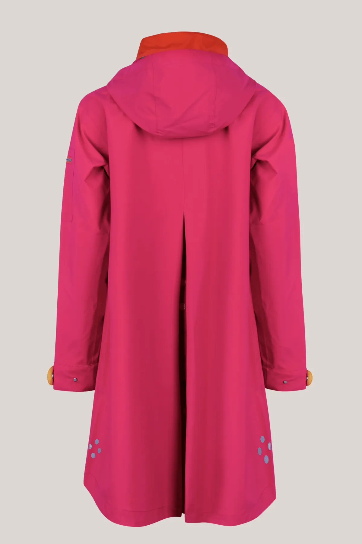 HAILEY Bright A-Line Raincoat with Reflective Colorful Detailing sold by Lornes Coats product image thumbnail 4