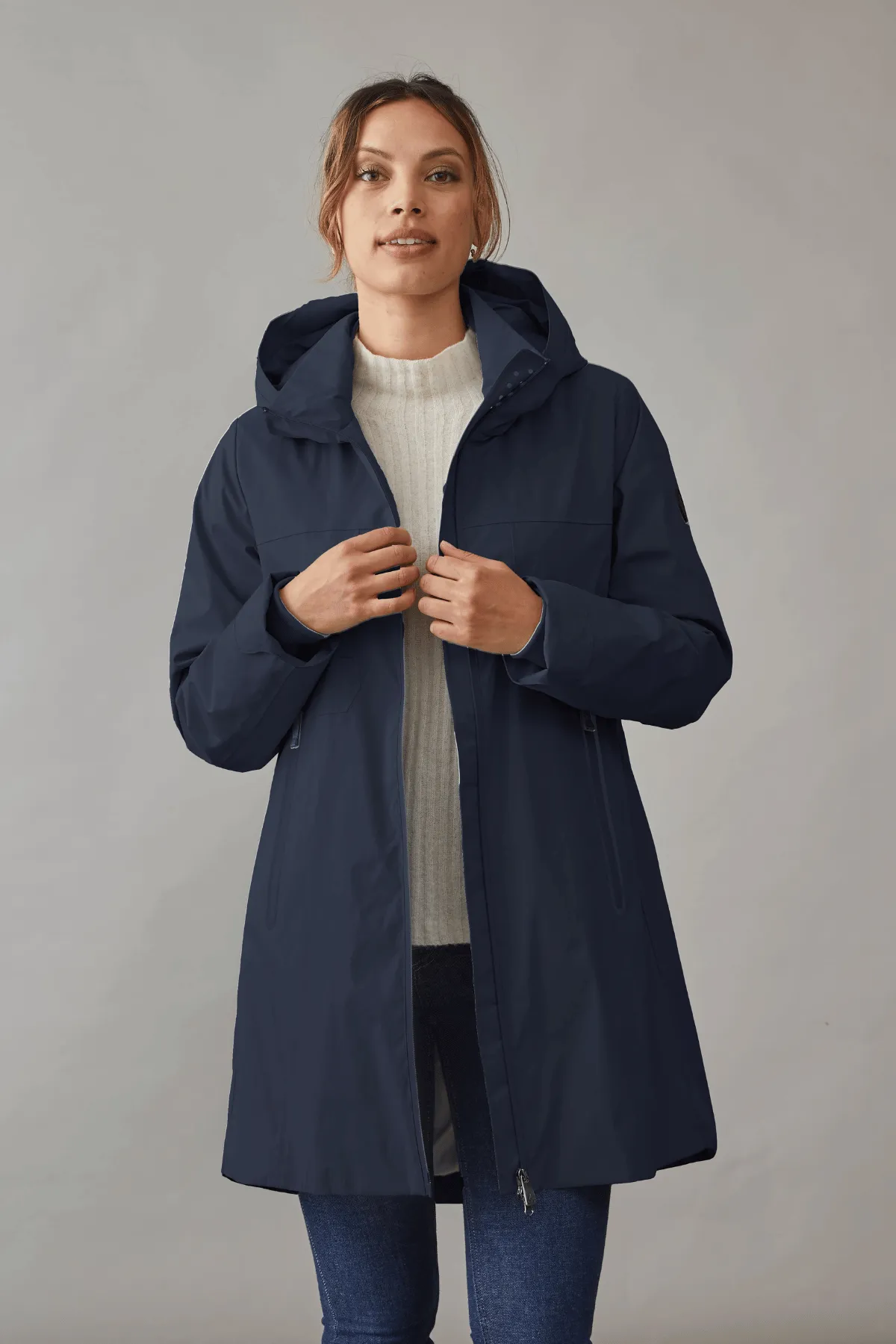 LIS Stylish Hooded Jacket with Taped Seams 2893 sold by Lornes Coats