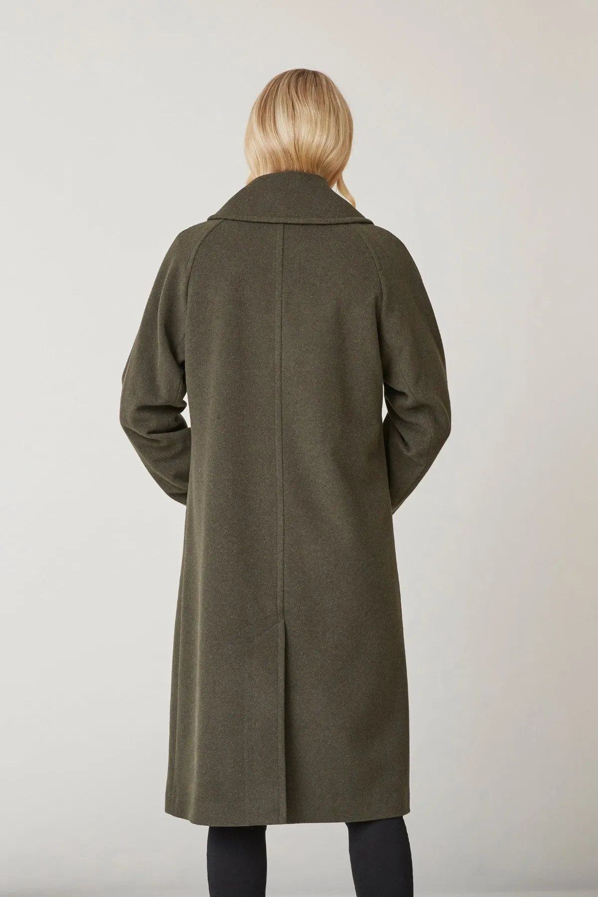INGE Long Wool Coat with Notch Collar 1215 sold by Lornes Coats product image thumbnail 2