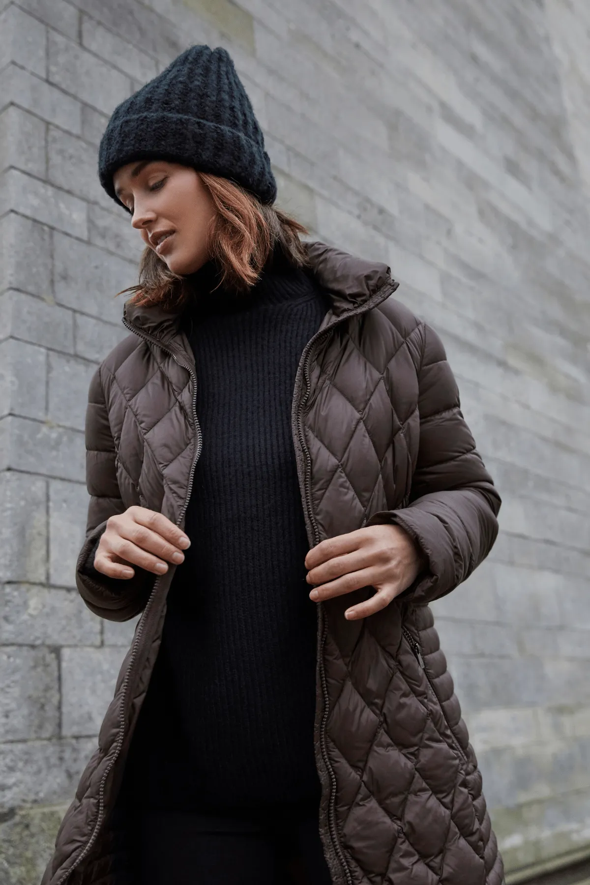 KAROLINE Lightweight Down Jacket with Detachable Hood 26410 sold by Lornes Coats product image thumbnail 3