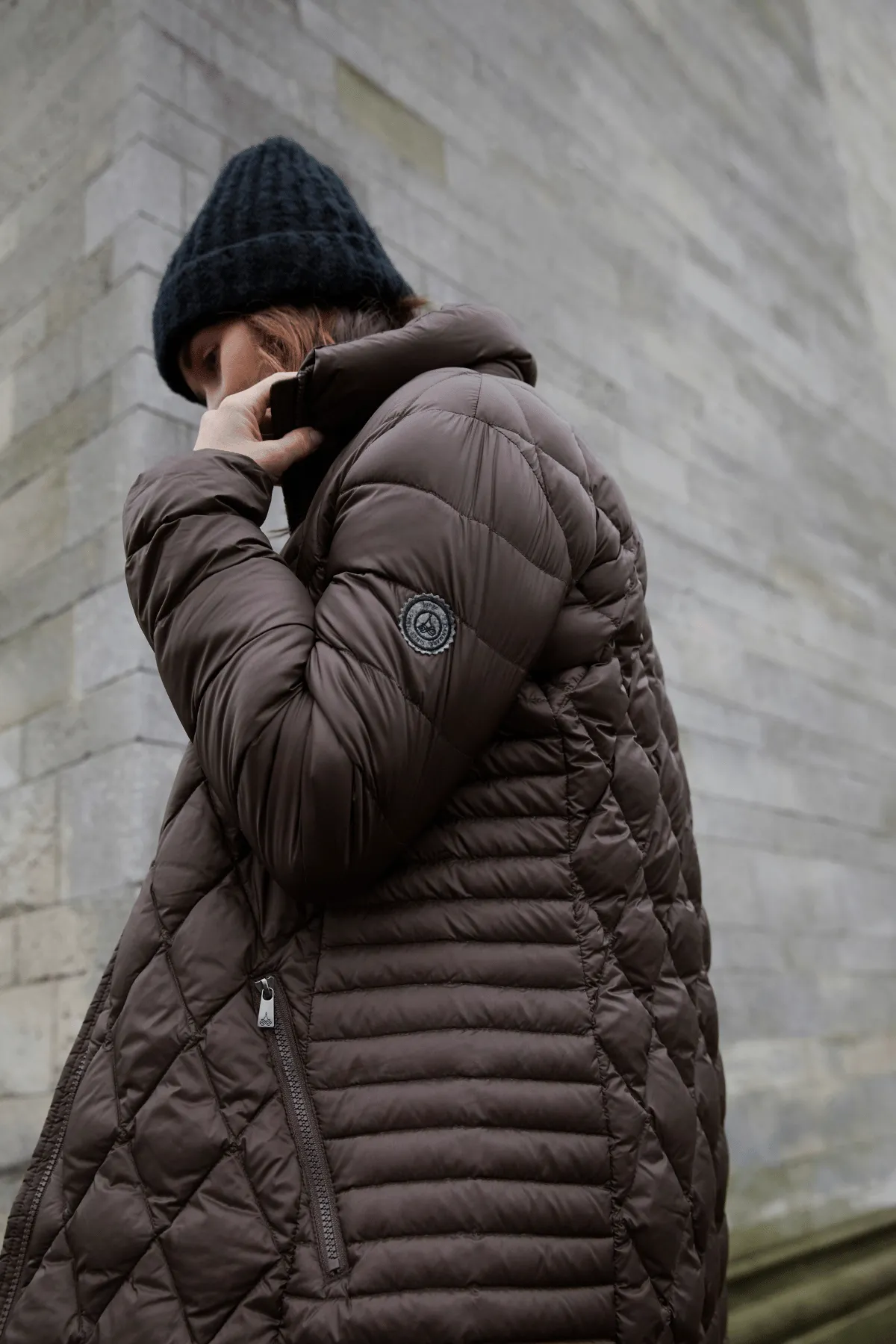 KAROLINE Lightweight Down Jacket with Detachable Hood 26410 sold by Lornes Coats product image thumbnail 2