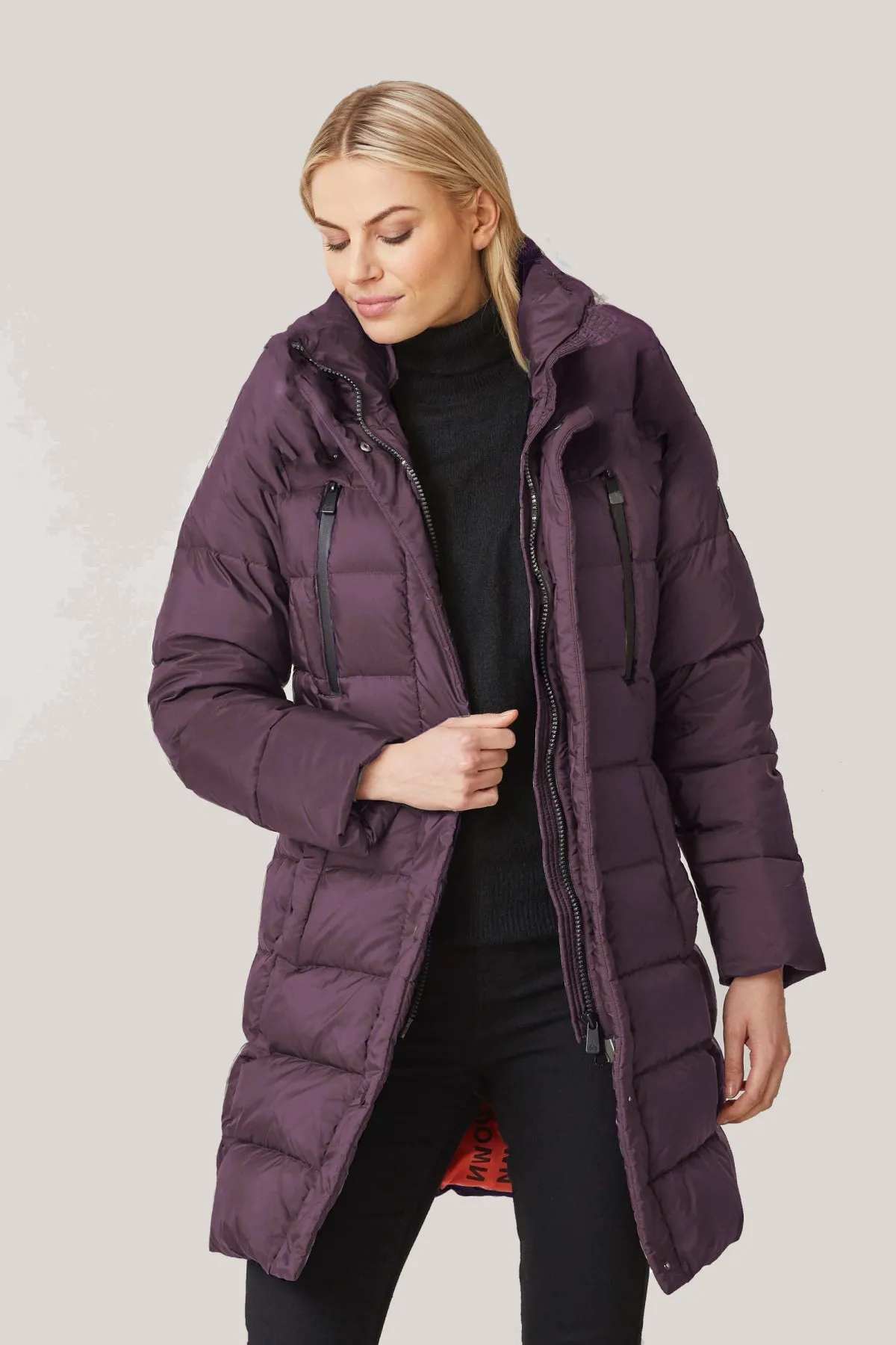 MADDY Down Coat with Removable Hood (No Fur) 2356 sold by Lornes Coats product image thumbnail 4