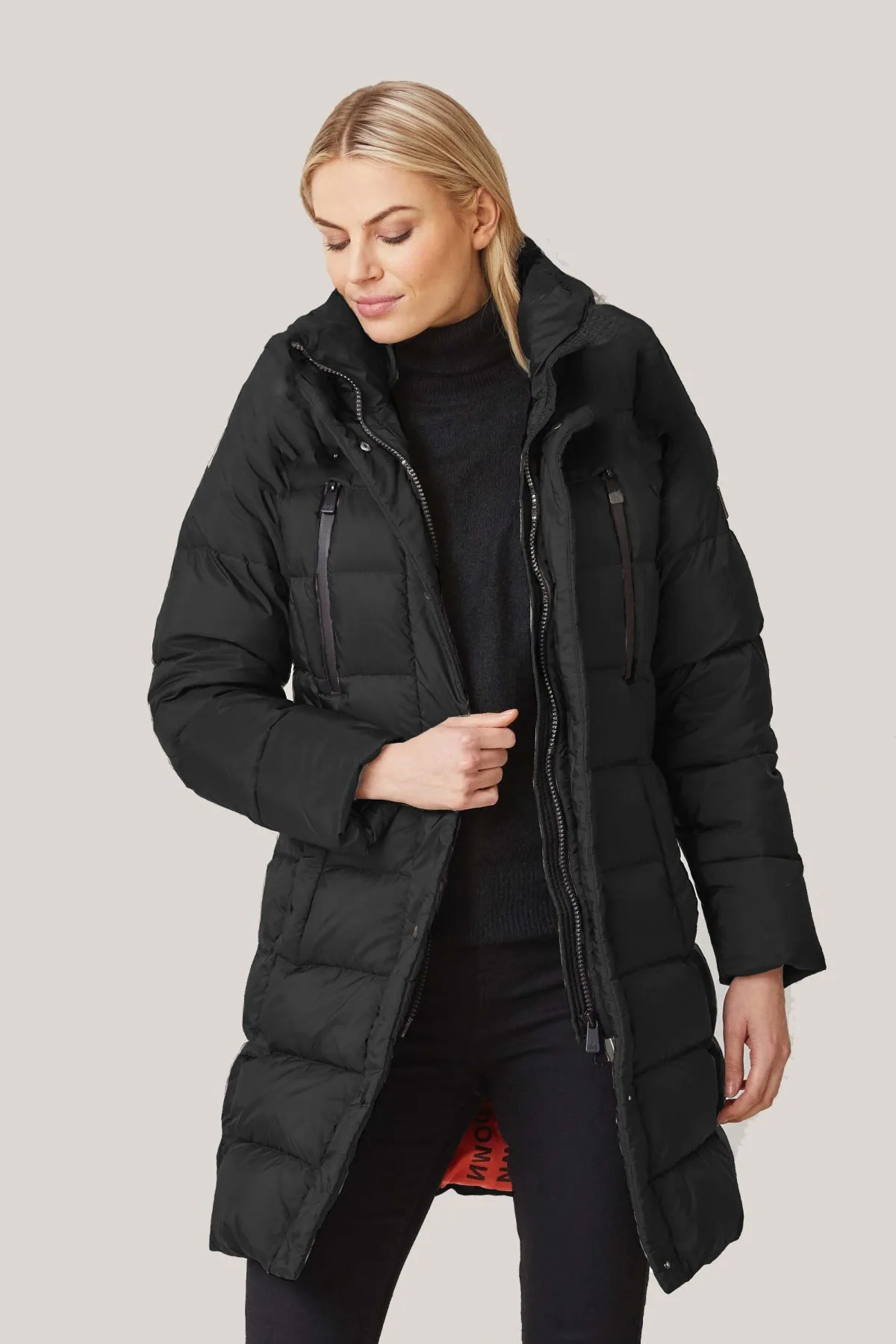 MADDY Down Coat with Removable Hood (No Fur) 2356 sold by Lornes Coats