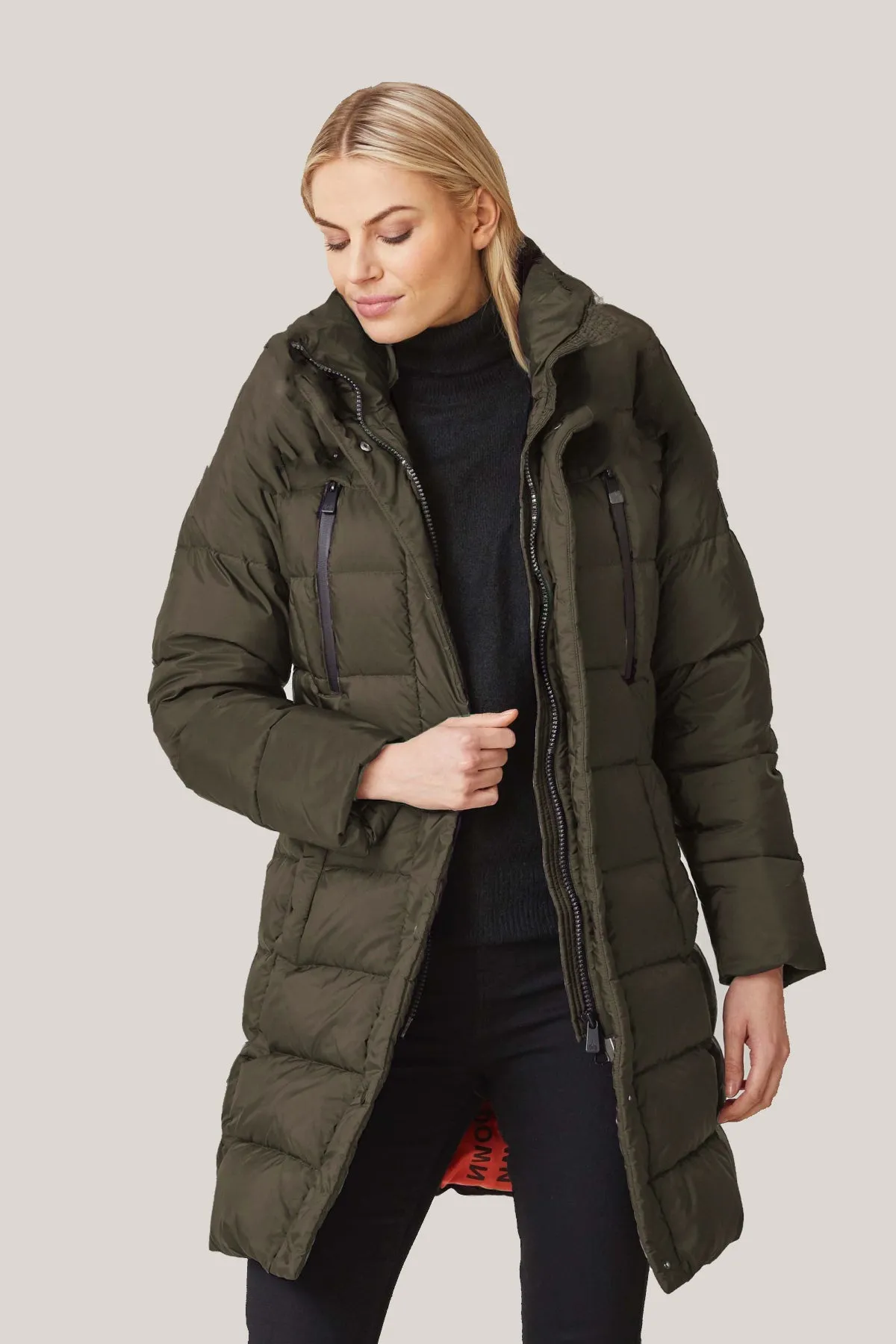 MADDY Down Coat with Removable Hood (No Fur) 2356 sold by Lornes Coats product image thumbnail 2