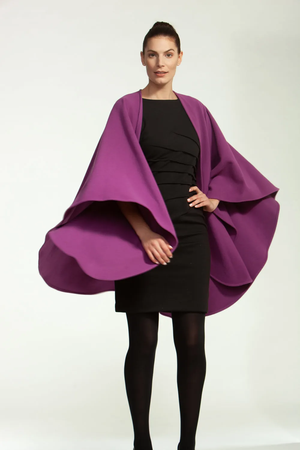 Cashmere & Wool Short Cape 993 sold by Lornes Coats product image thumbnail 2