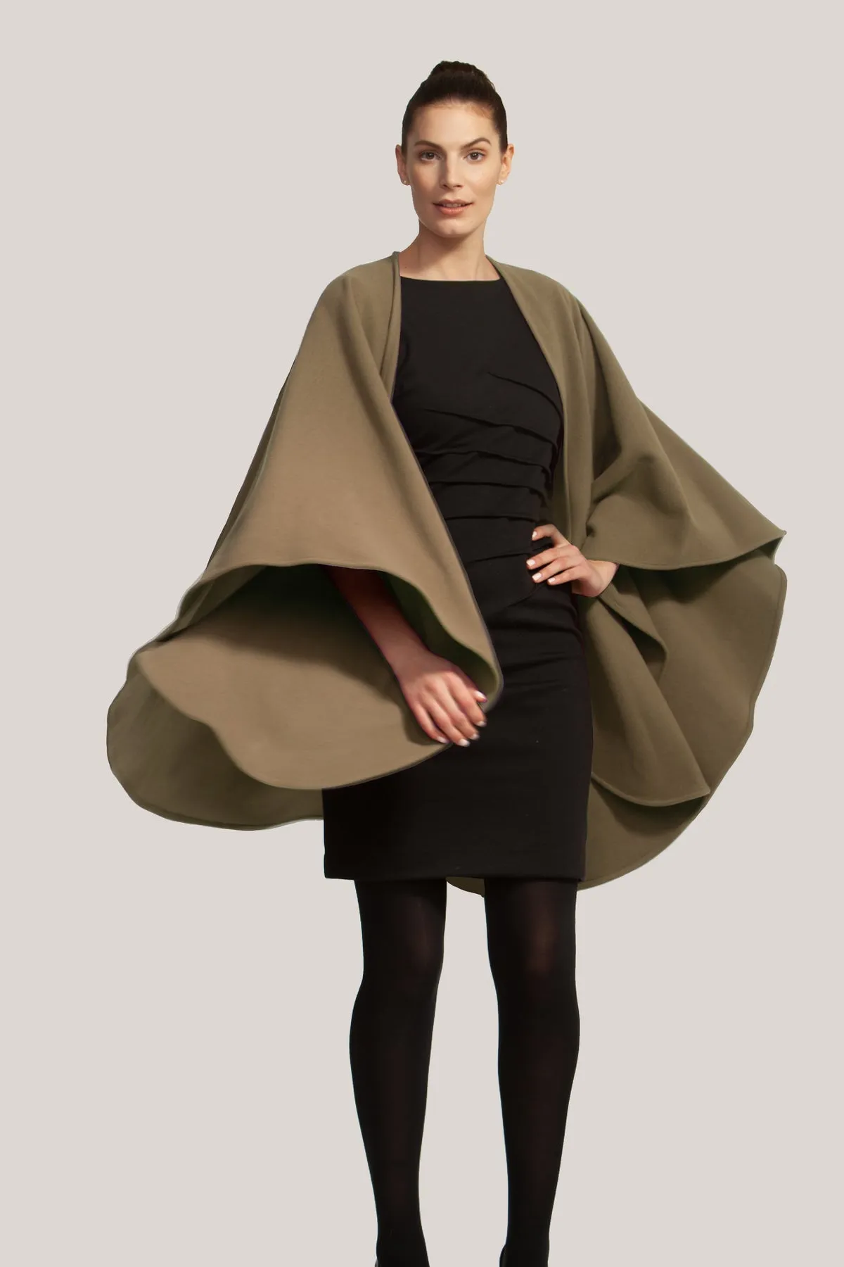 Cashmere & Wool Short Cape 993 sold by Lornes Coats product image thumbnail 5