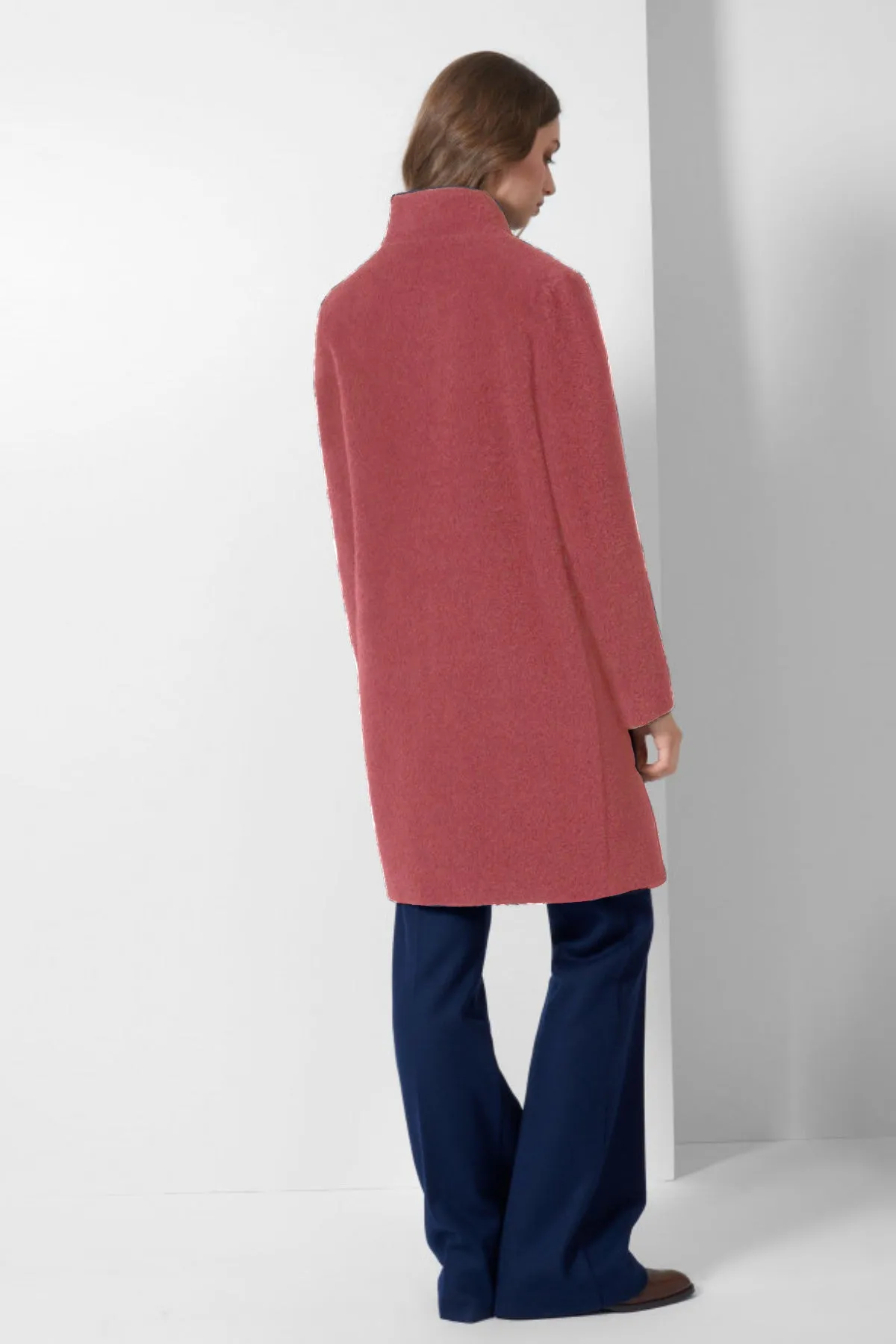 Alpaca & Wool Coat with Inverted Notch Collar 54001 sold by Lornes Coats product image thumbnail 5