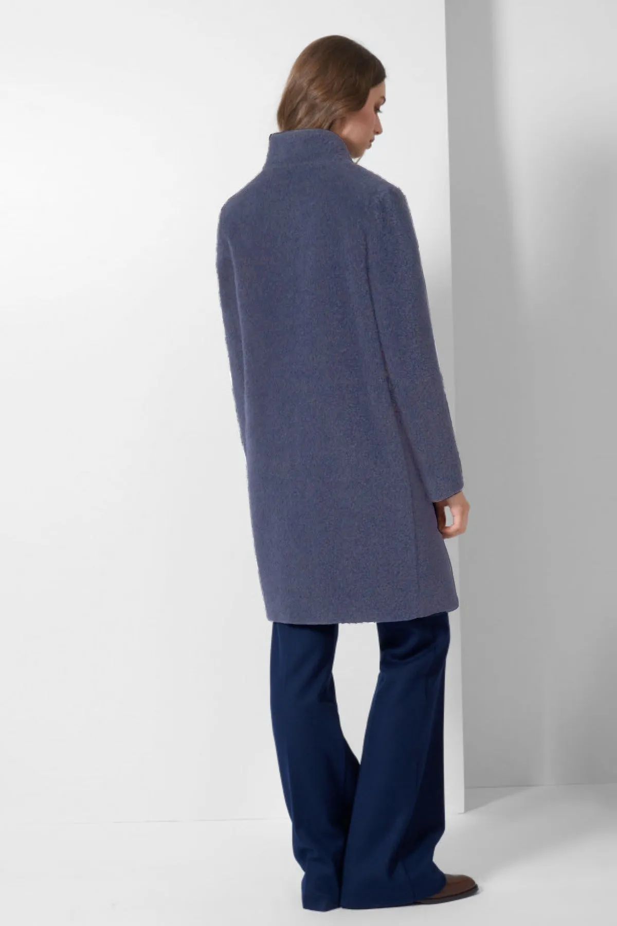 Alpaca & Wool Coat with Inverted Notch Collar 54001 sold by Lornes Coats product image thumbnail 2