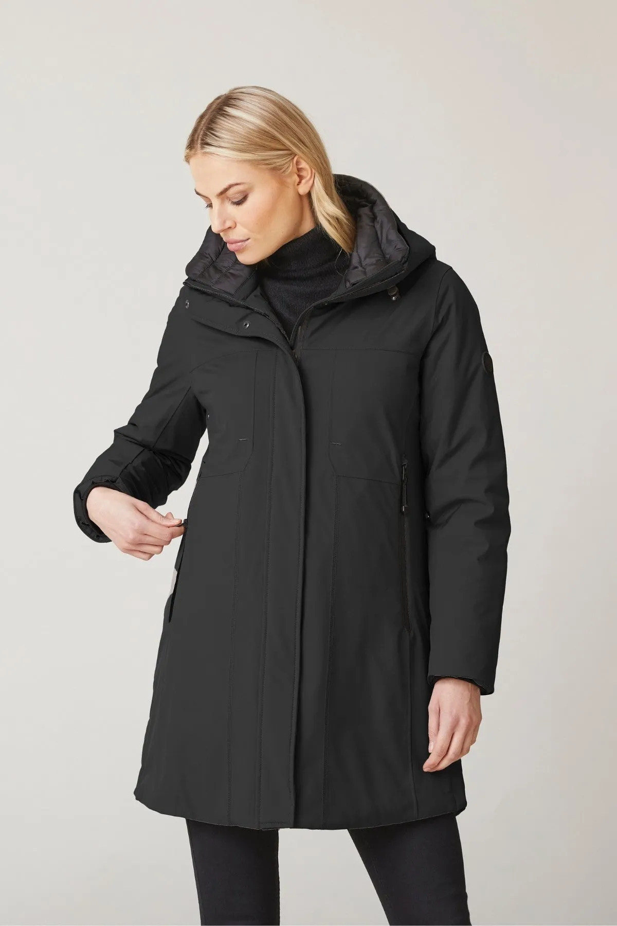 IRJA Waterproof Jacket with Detachable Collar sold by Lornes Coats product image thumbnail 2