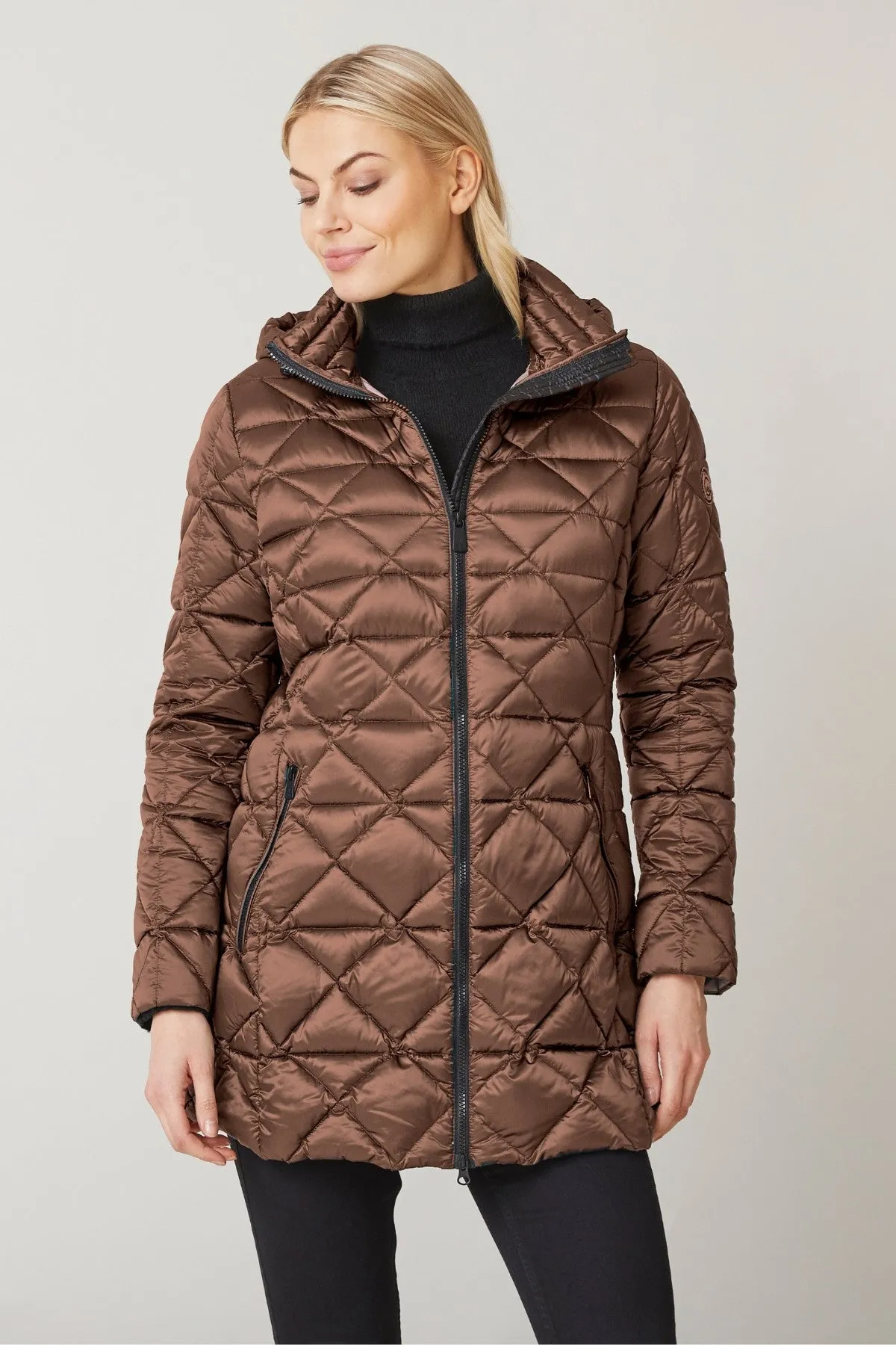 IRIS Light Down Jacket with Detachable Hood 2242 sold by Lornes Coats