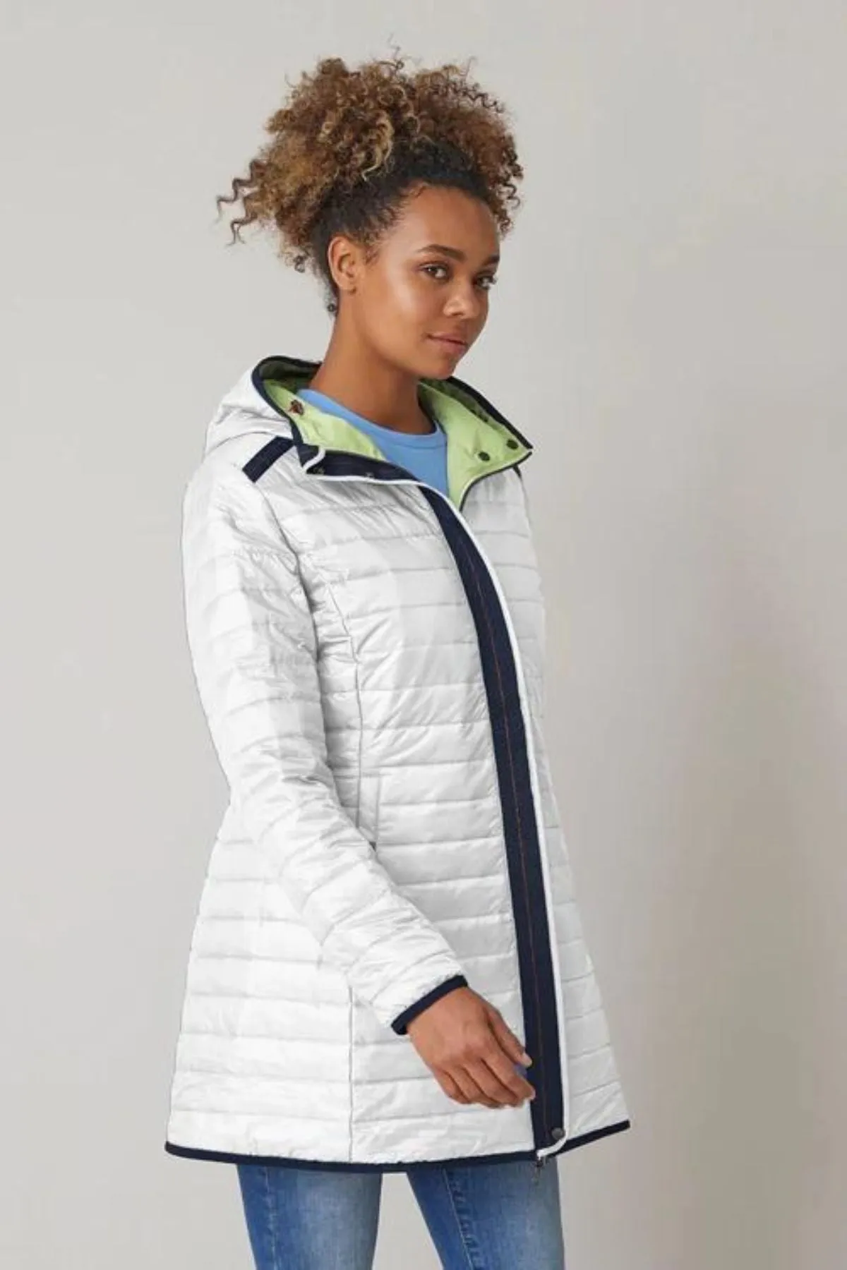 DORTHA Reversible & Waterproof Jacket with Detachable Hood 20920 sold by Lornes Coats product image thumbnail 4