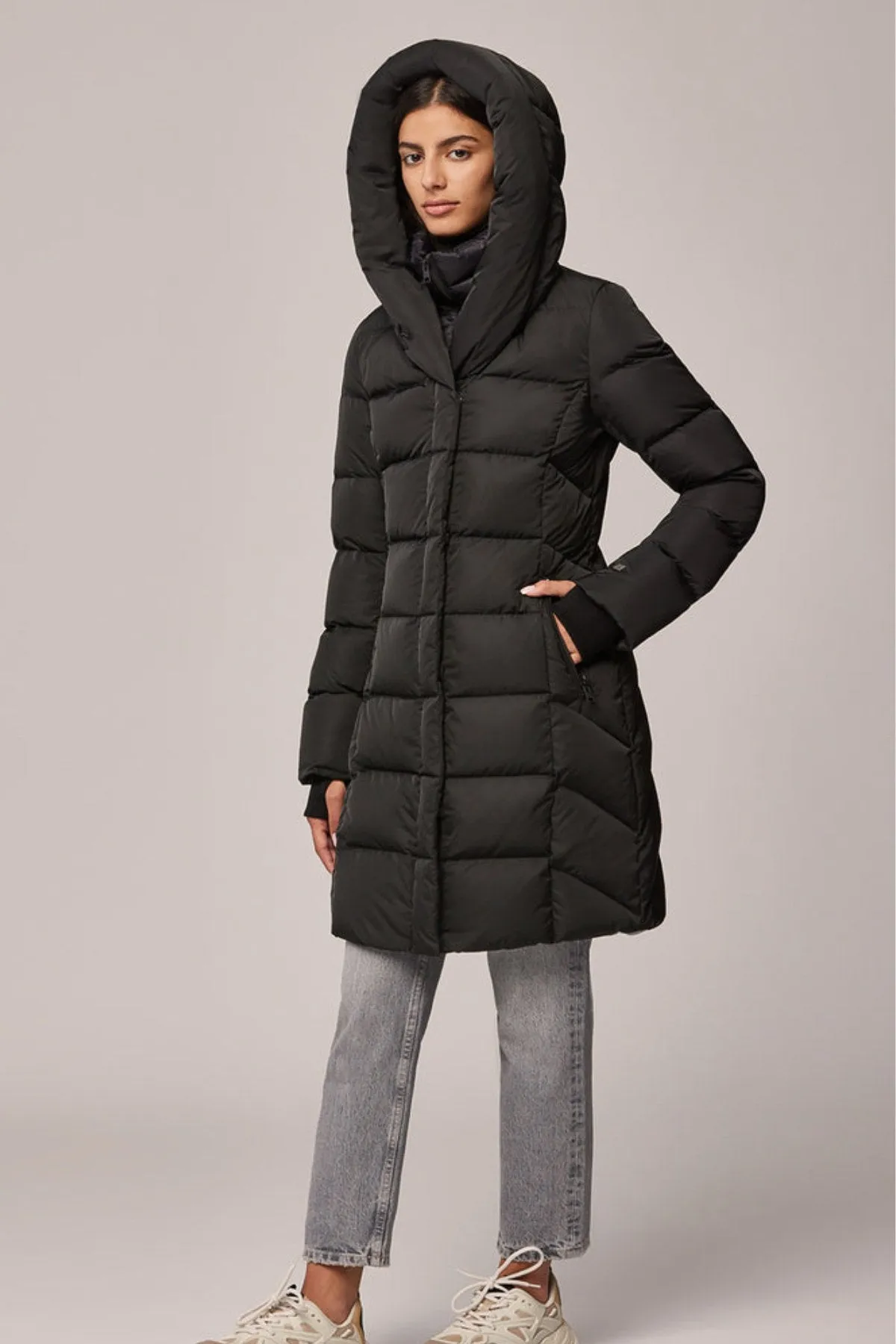 SONNY Mid Length Down Coat sold by Lornes Coats product image thumbnail 4