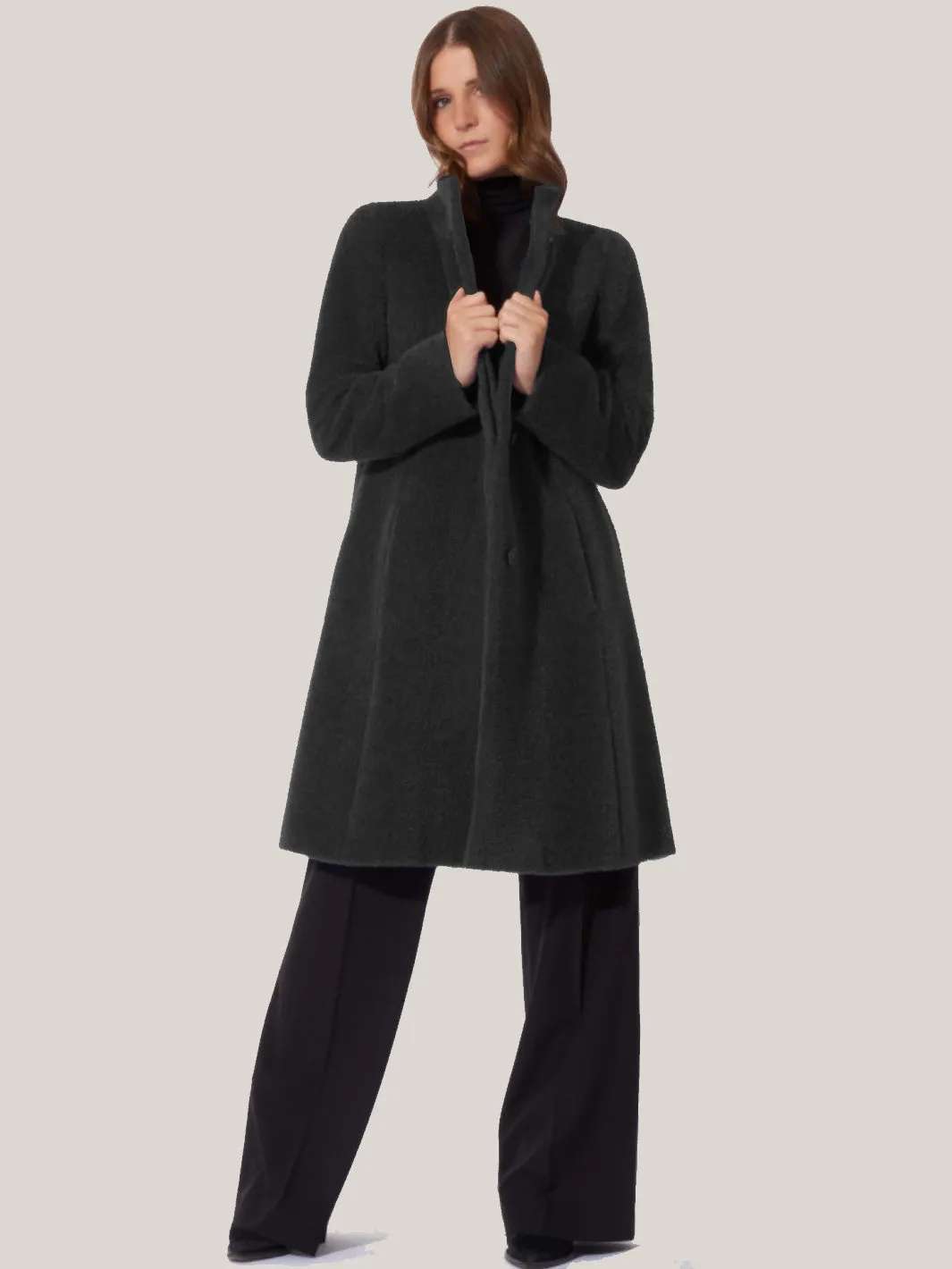 Flared Alpaca & Wool Coat 29001 sold by Lornes Coats product image thumbnail 4