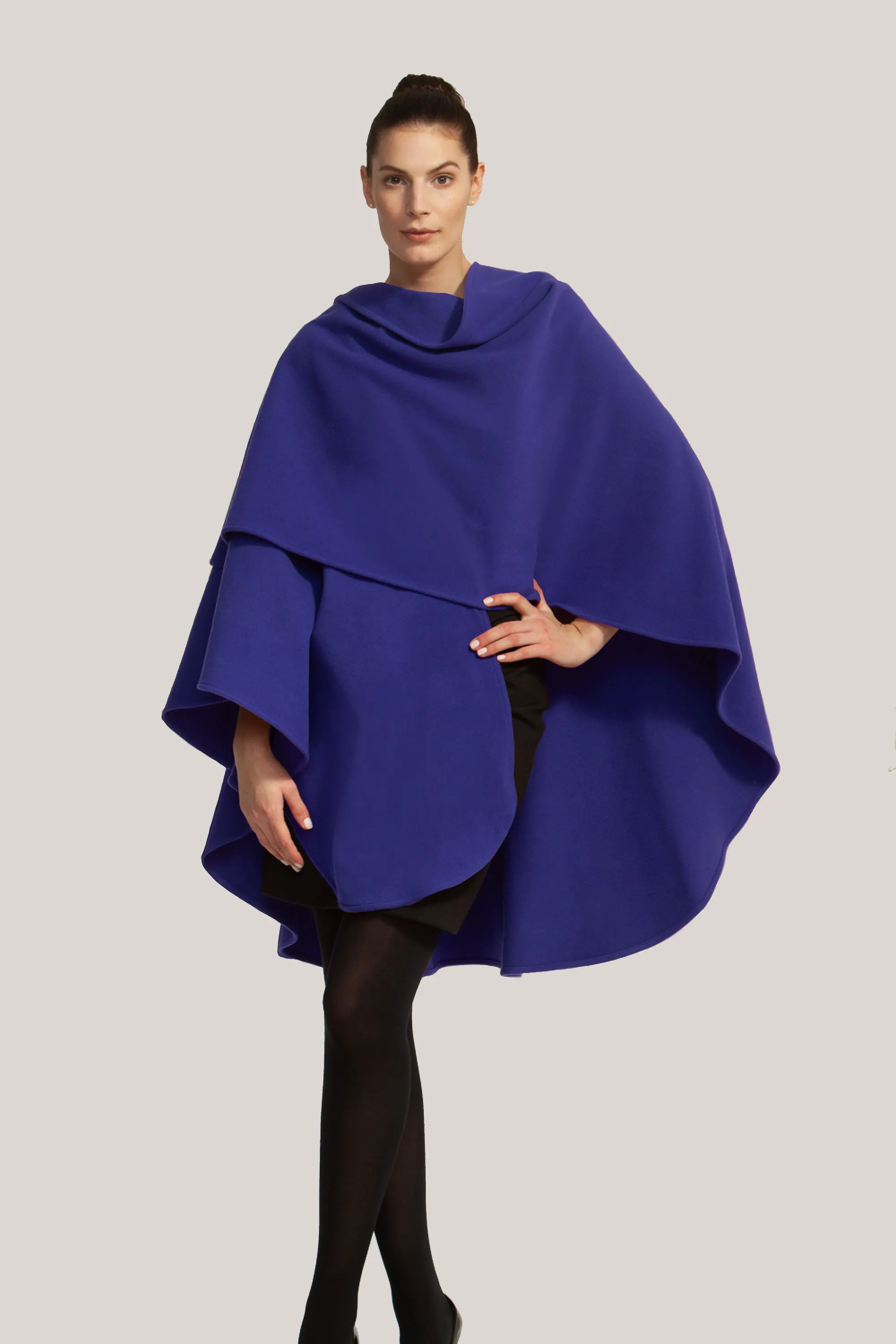 Cashmere & Wool Long Cape 991 sold by Lornes Coats