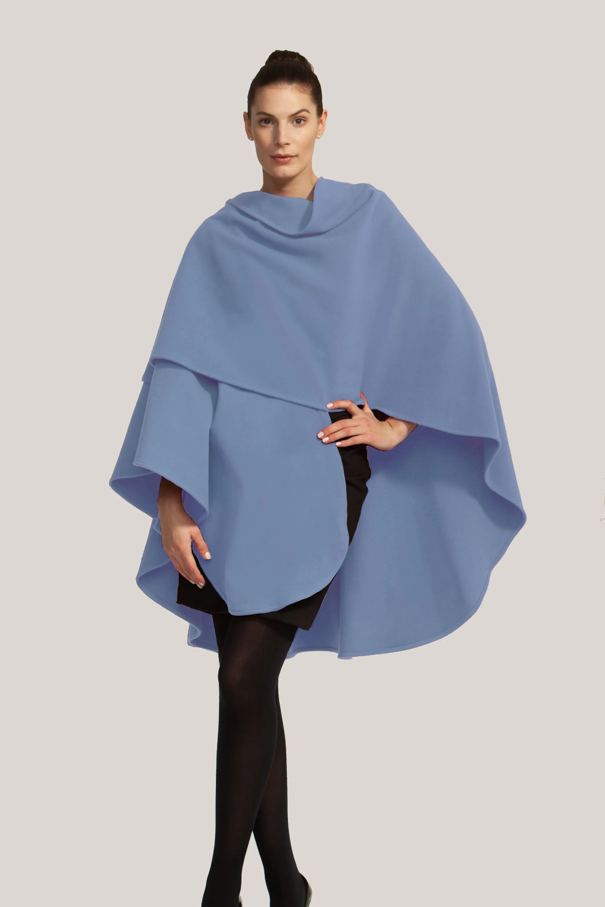 Cashmere & Wool Long Cape 991 sold by Lornes Coats product image thumbnail 5