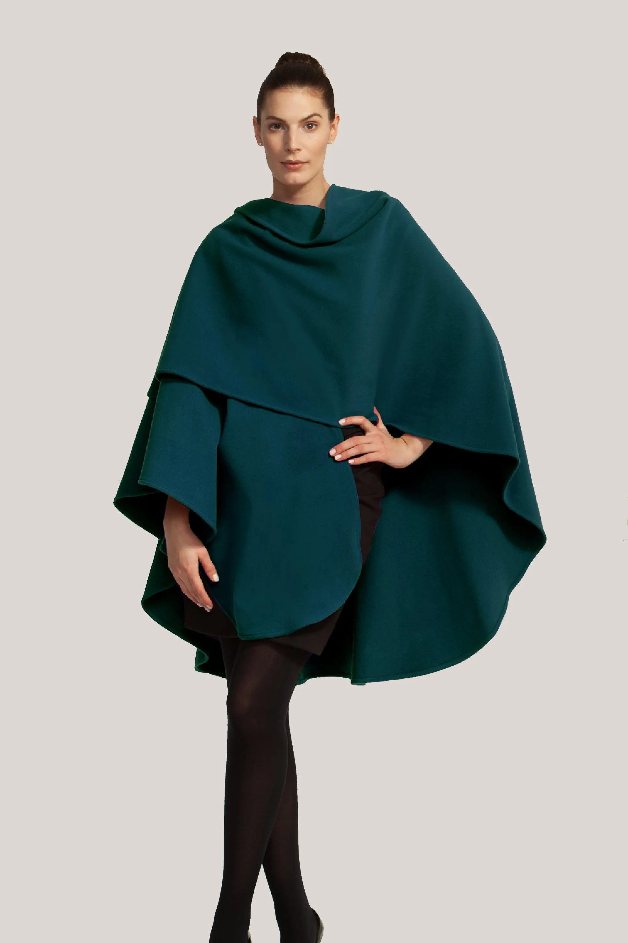 Cashmere & Wool Long Cape 991 sold by Lornes Coats product image thumbnail 4