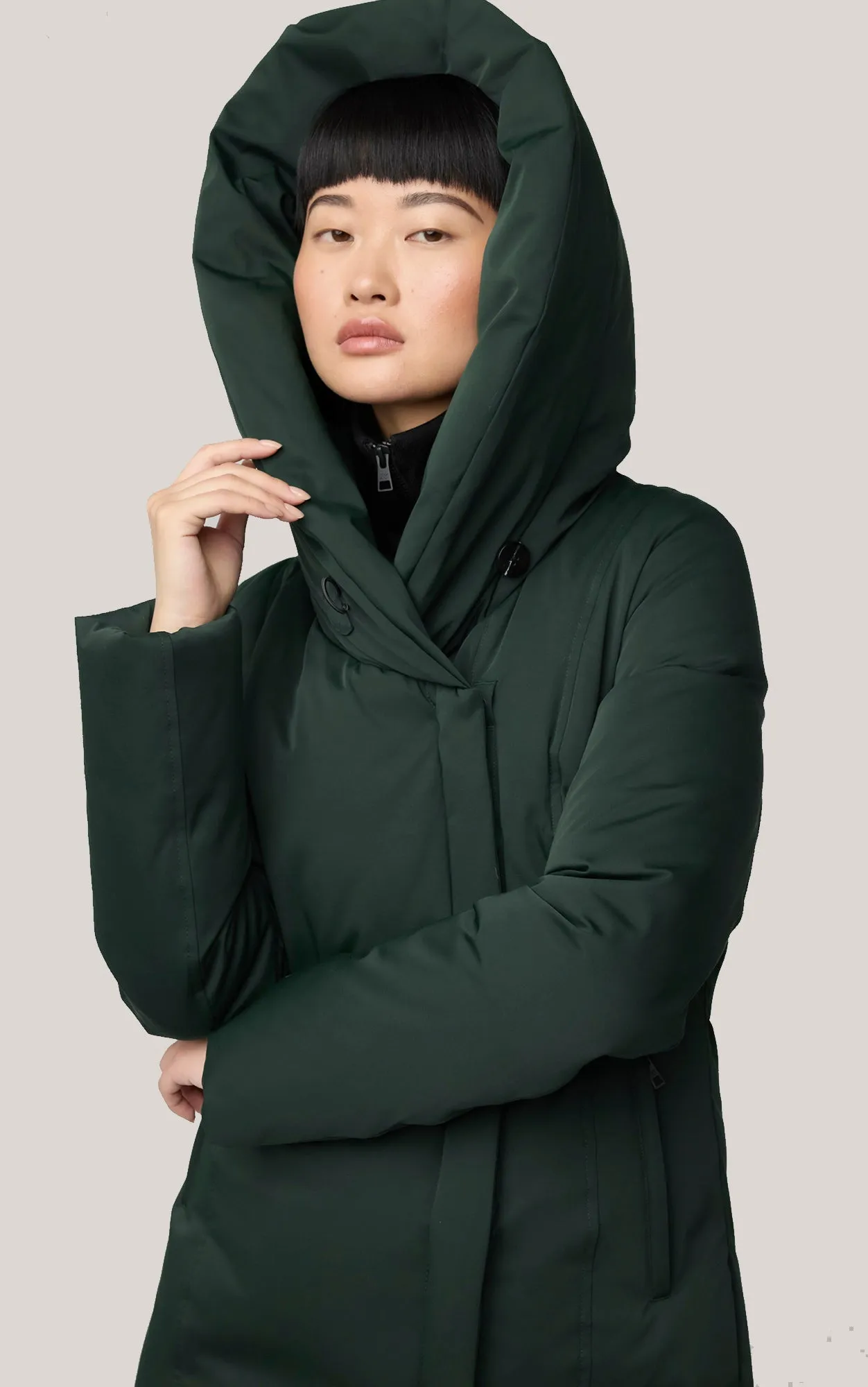 CAMELIA Slim Fit Brushed Down Coat sold by Lornes Coats product image thumbnail 4