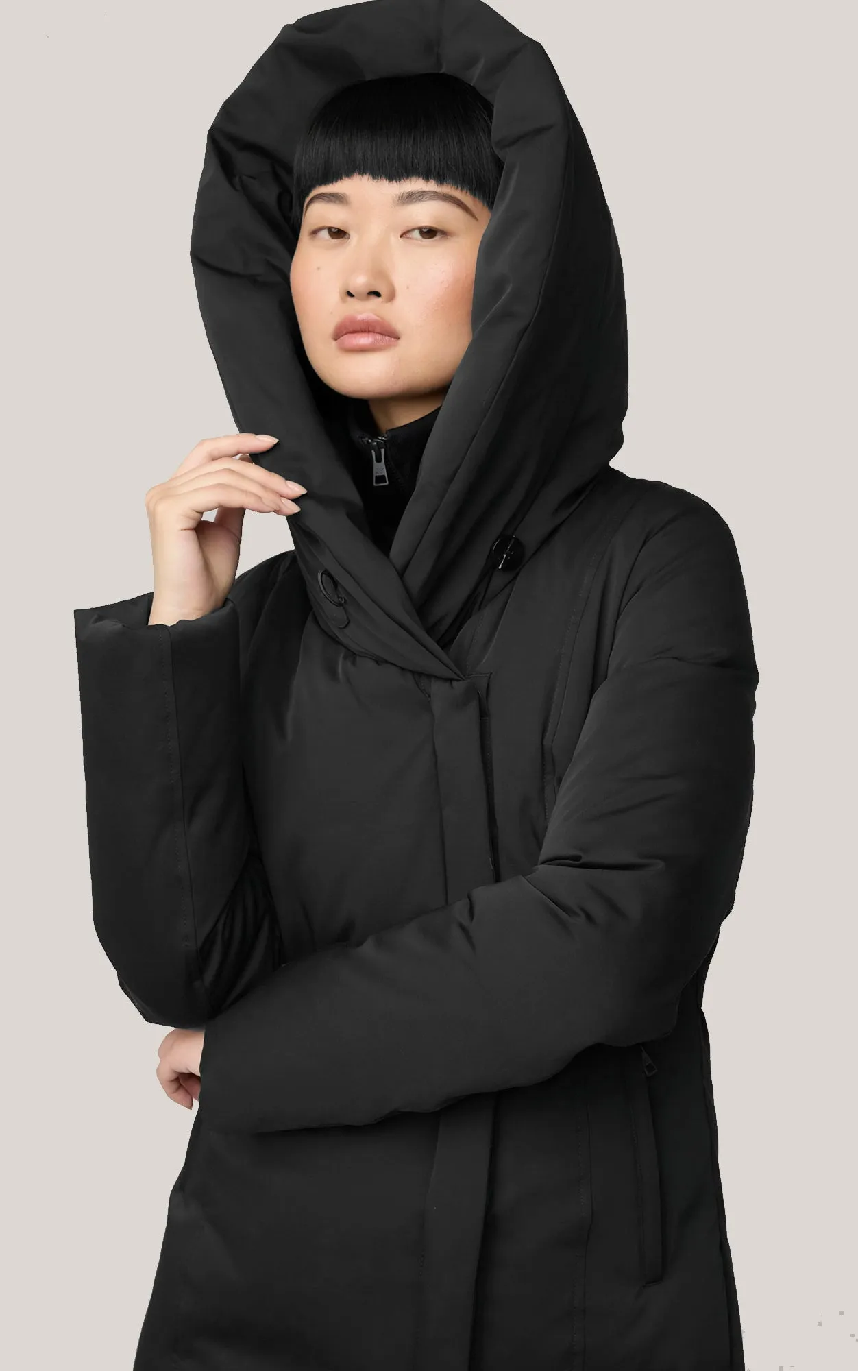 CAMELIA Slim Fit Brushed Down Coat sold by Lornes Coats