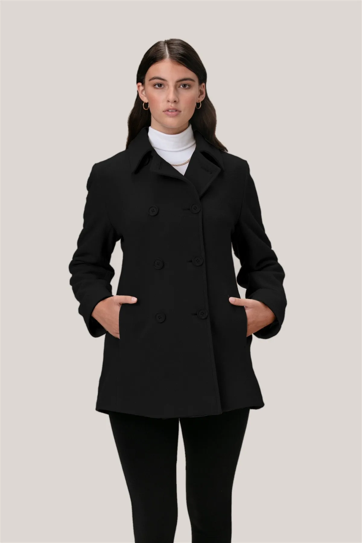 MOLLY Wool & Cashmere Pea Coat 2141 sold by Lornes Coats product image thumbnail 2