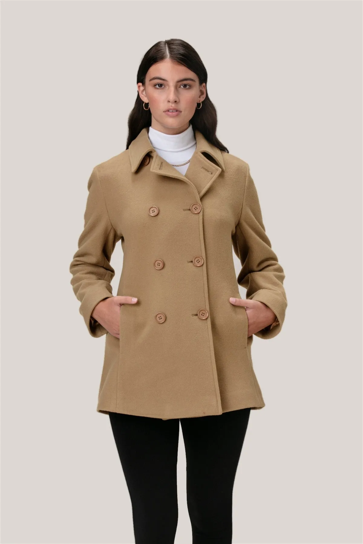 MOLLY Wool & Cashmere Pea Coat 2141 sold by Lornes Coats product image thumbnail 5