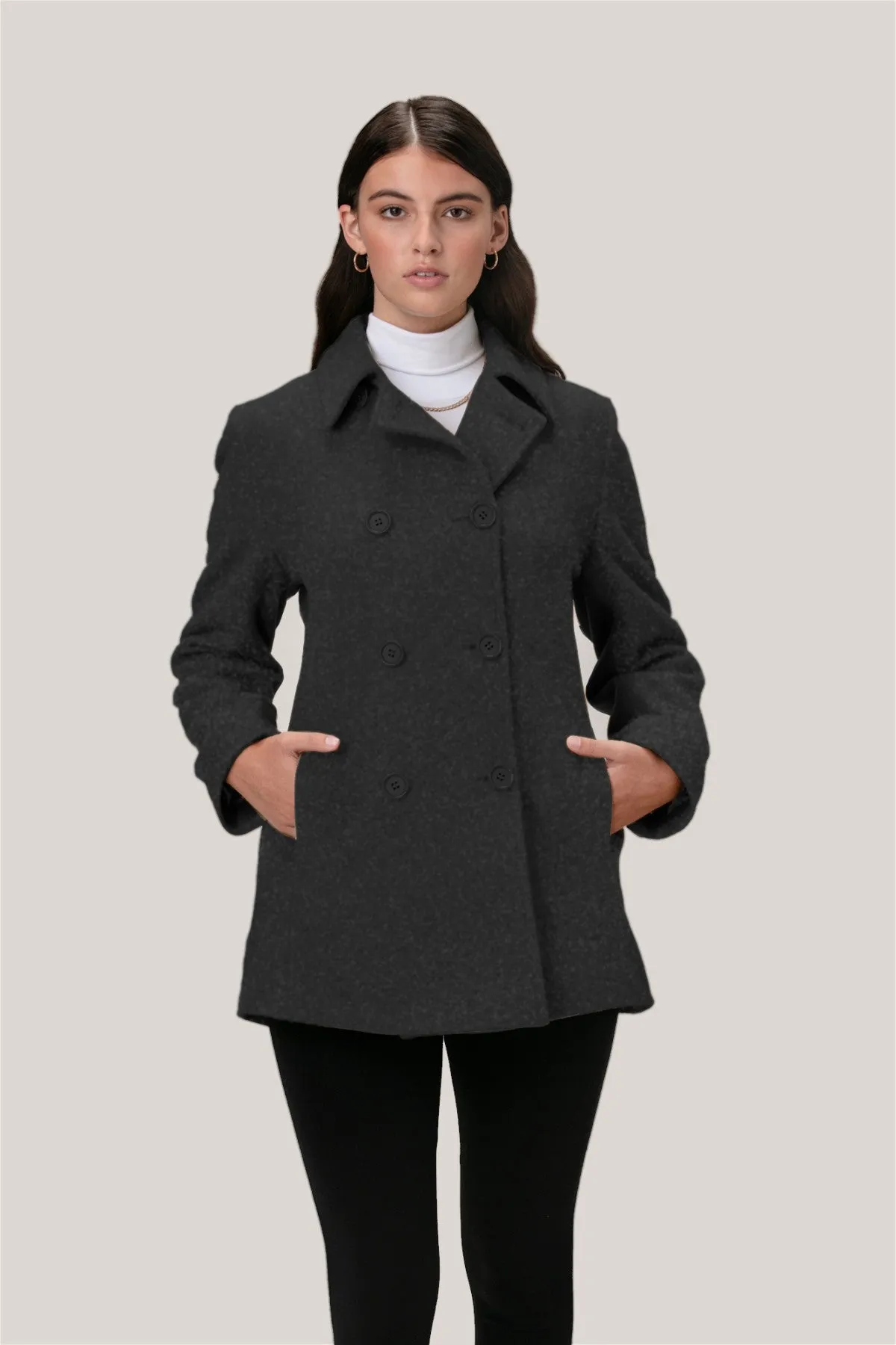 MOLLY Wool & Cashmere Pea Coat 2141 sold by Lornes Coats product image thumbnail 4