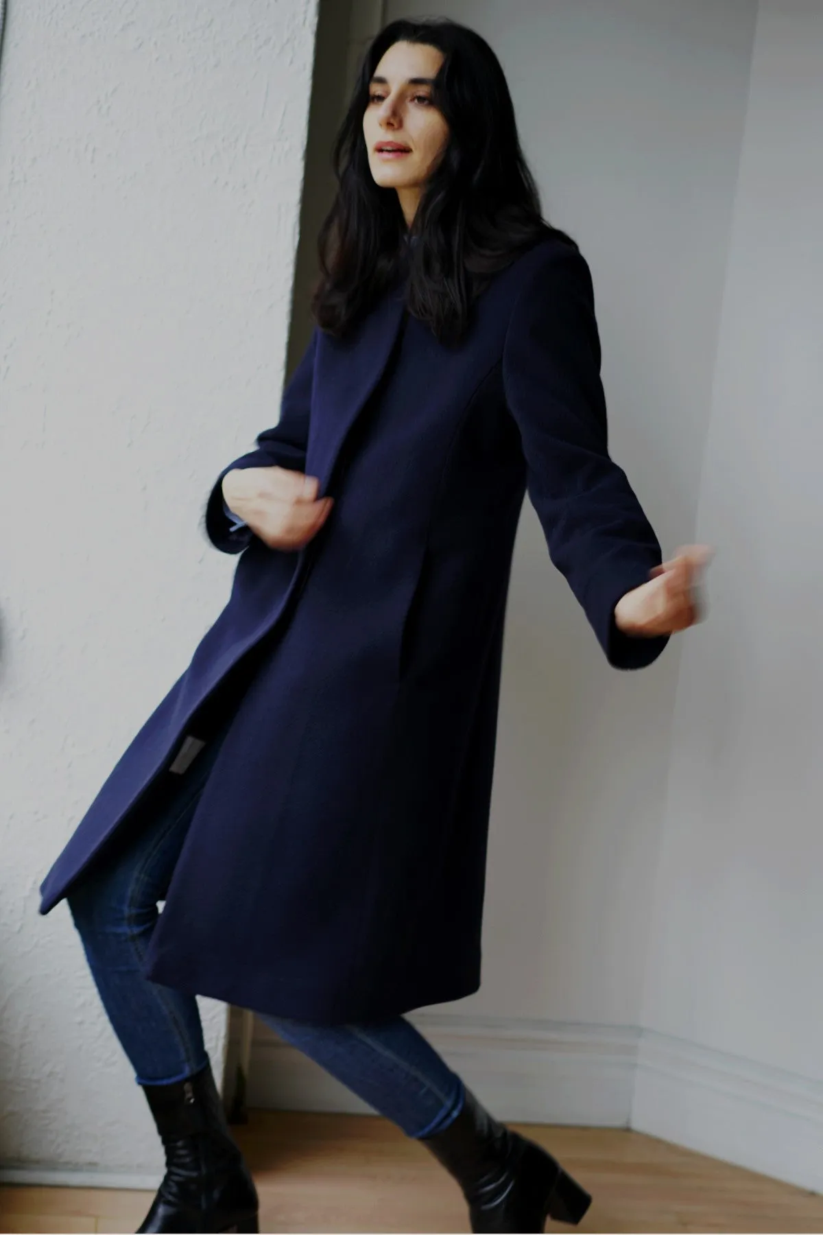 PAMELA Wool & Cashmere 3/4 Coat 3448 sold by Lornes Coats product image thumbnail 5