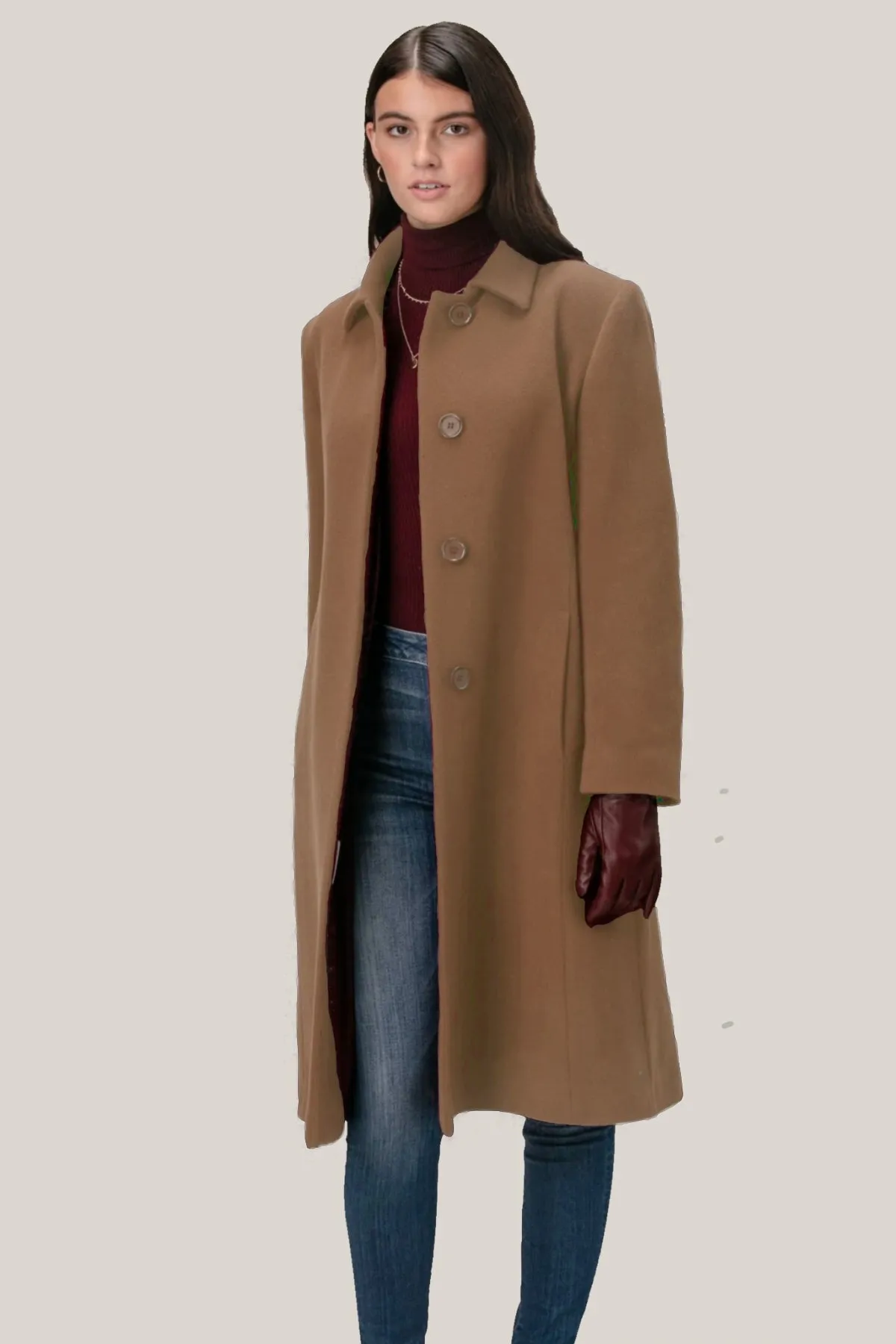 PAMELA Wool & Cashmere 3/4 Coat 3448 sold by Lornes Coats product image thumbnail 2