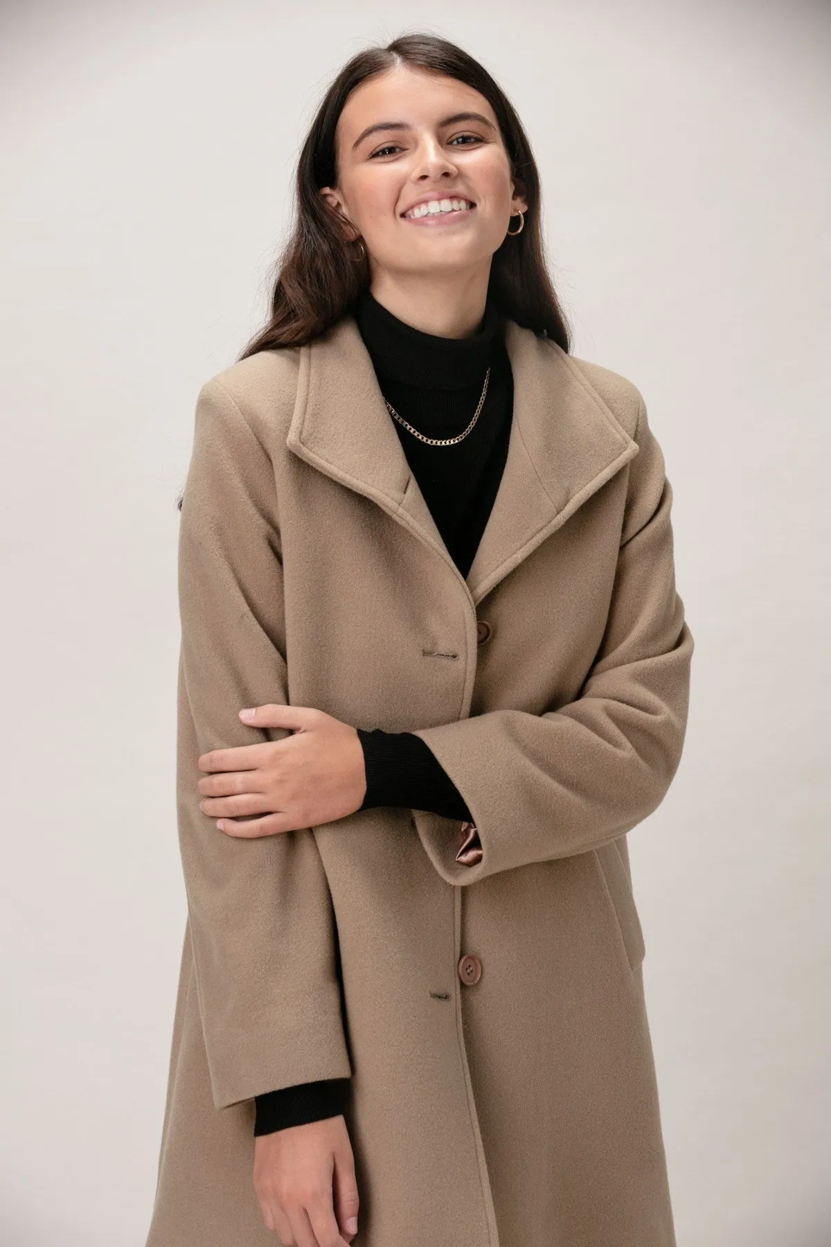 HEATHER Wool & Cashmere 3/4 Coat 3140 sold by Lornes Coats product image thumbnail 2