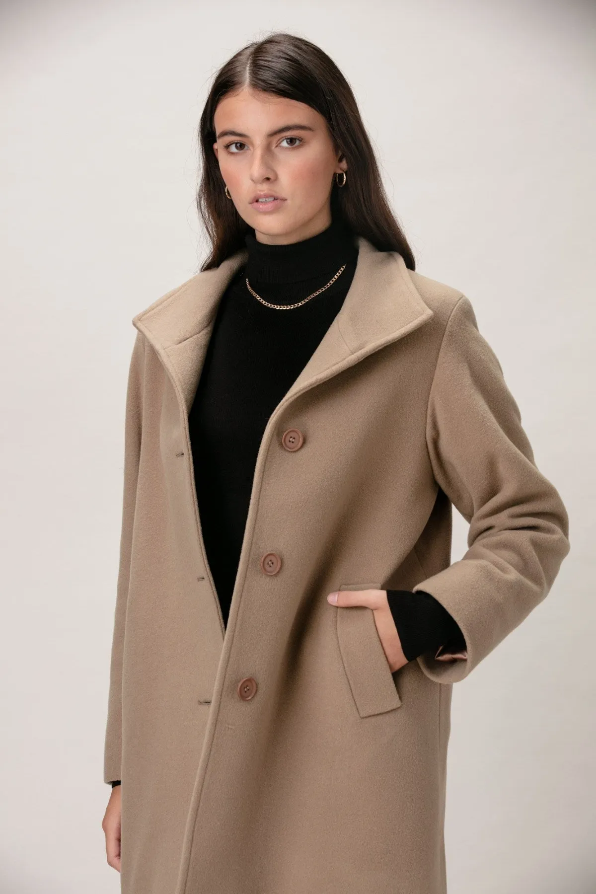 HEATHER Wool & Cashmere 3/4 Coat 3140 sold by Lornes Coats product image thumbnail 3