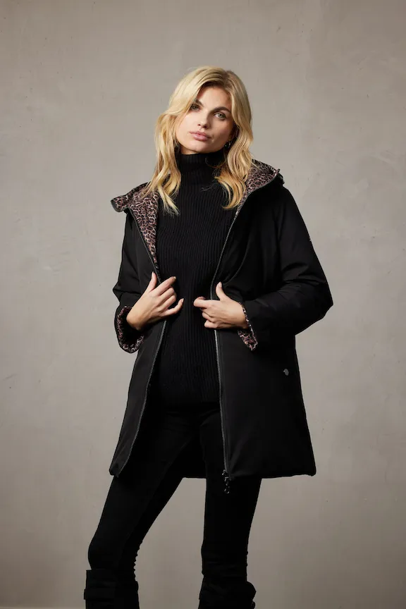 MAKENZIE Reversible Leopard Print Jacket 2089 sold by Lornes Coats product image thumbnail 2