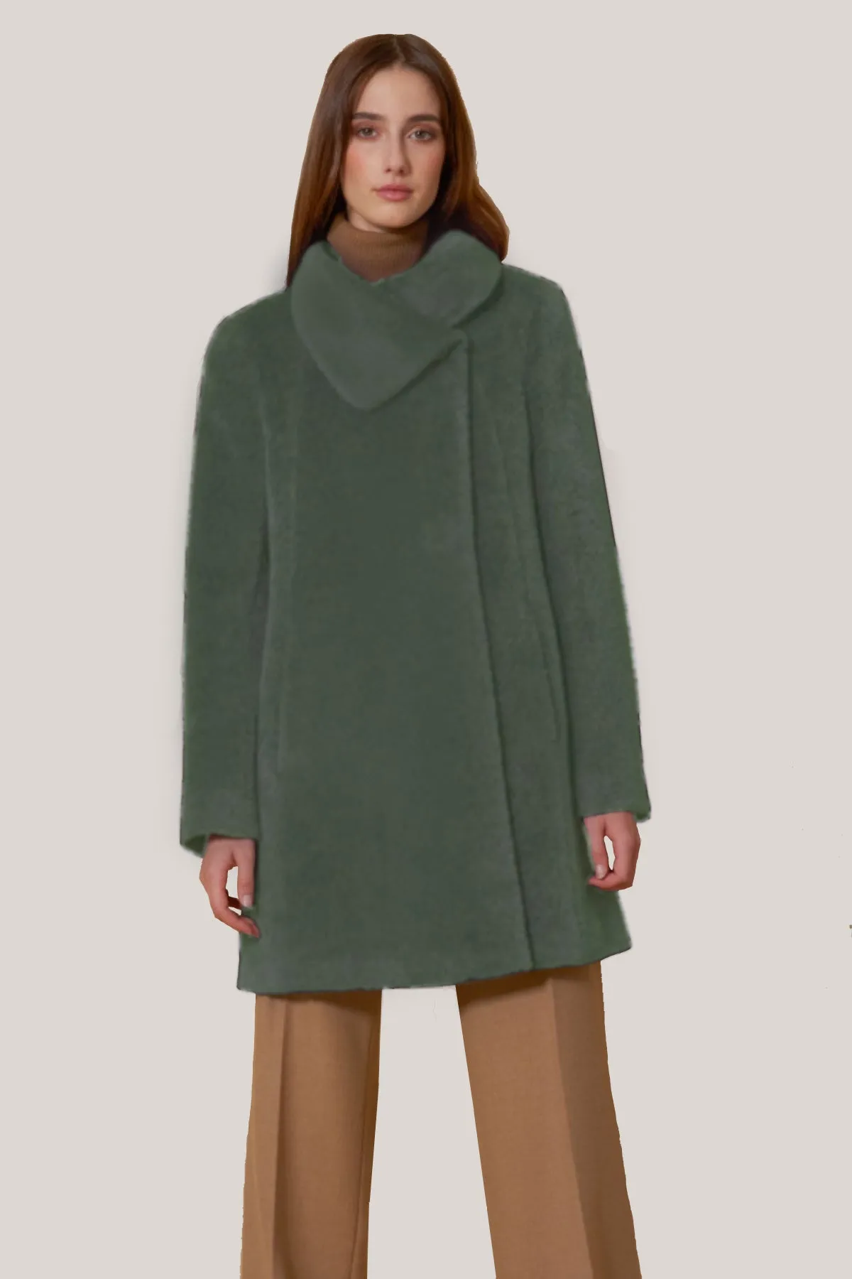 A-line Wool & Cashmere Coat 86001D sold by Lornes Coats