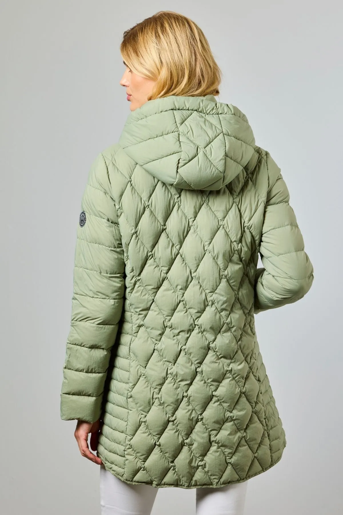 Diana Lightweight Down Jacket with Detachable Hood 2041 sold by Lornes Coats product image thumbnail 2