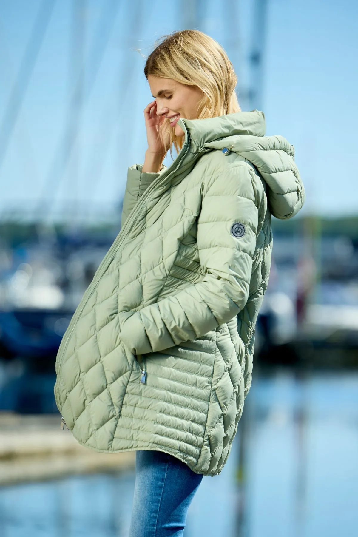 Diana Lightweight Down Jacket with Detachable Hood 2041 sold by Lornes Coats product image thumbnail 5