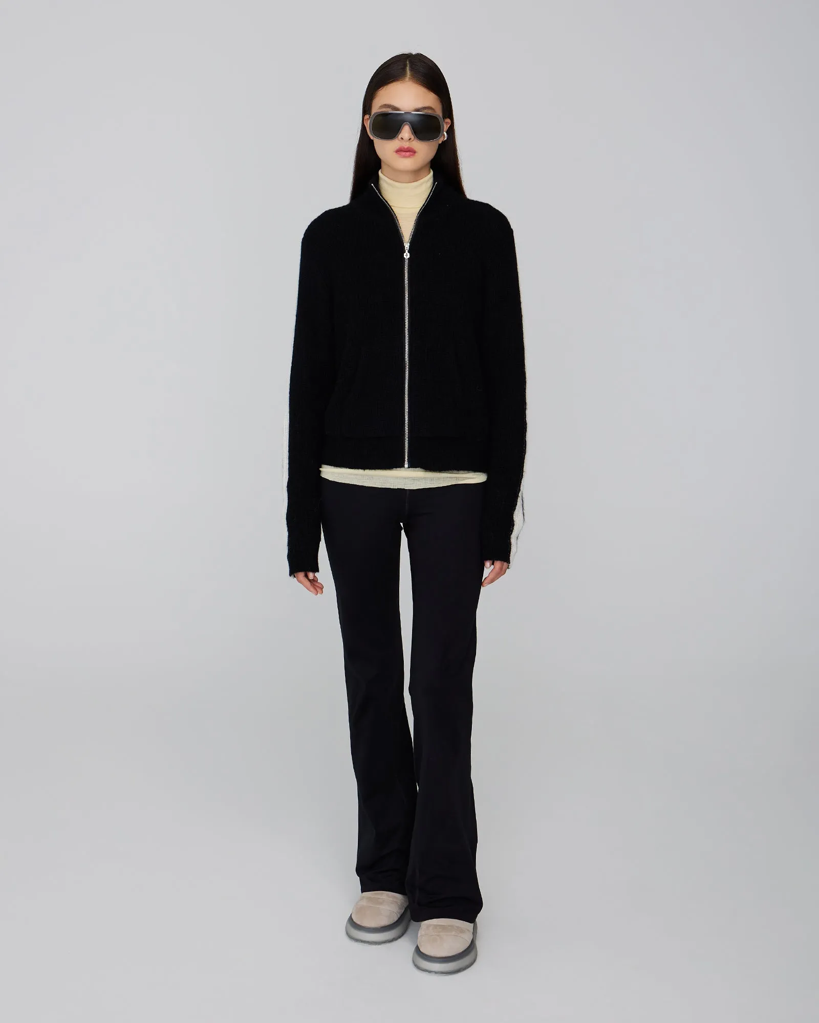 KATRINA | Zip Cardigan sold by Quartz Co