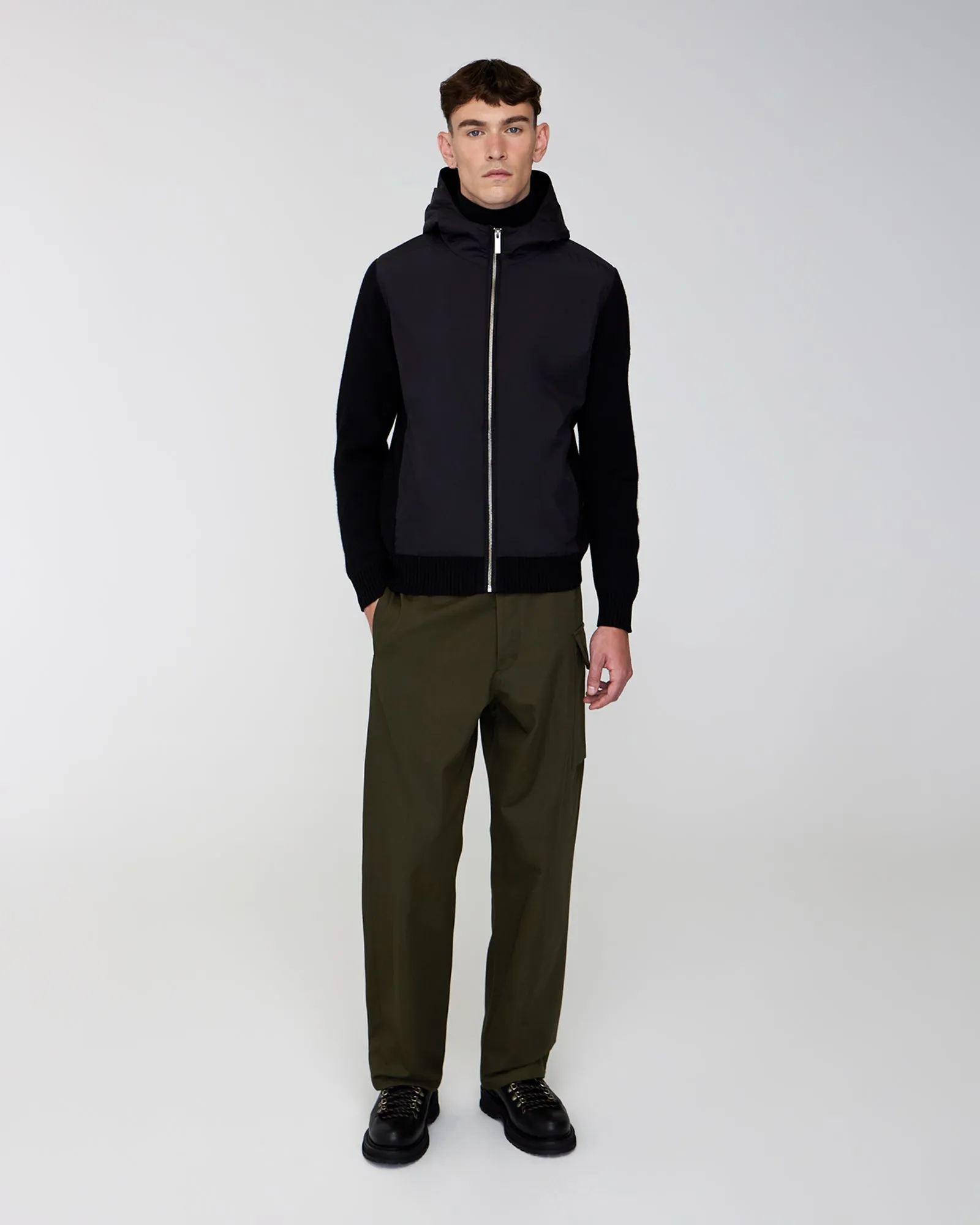DAMIEN | Hooded Zip Sweater sold by Quartz Co