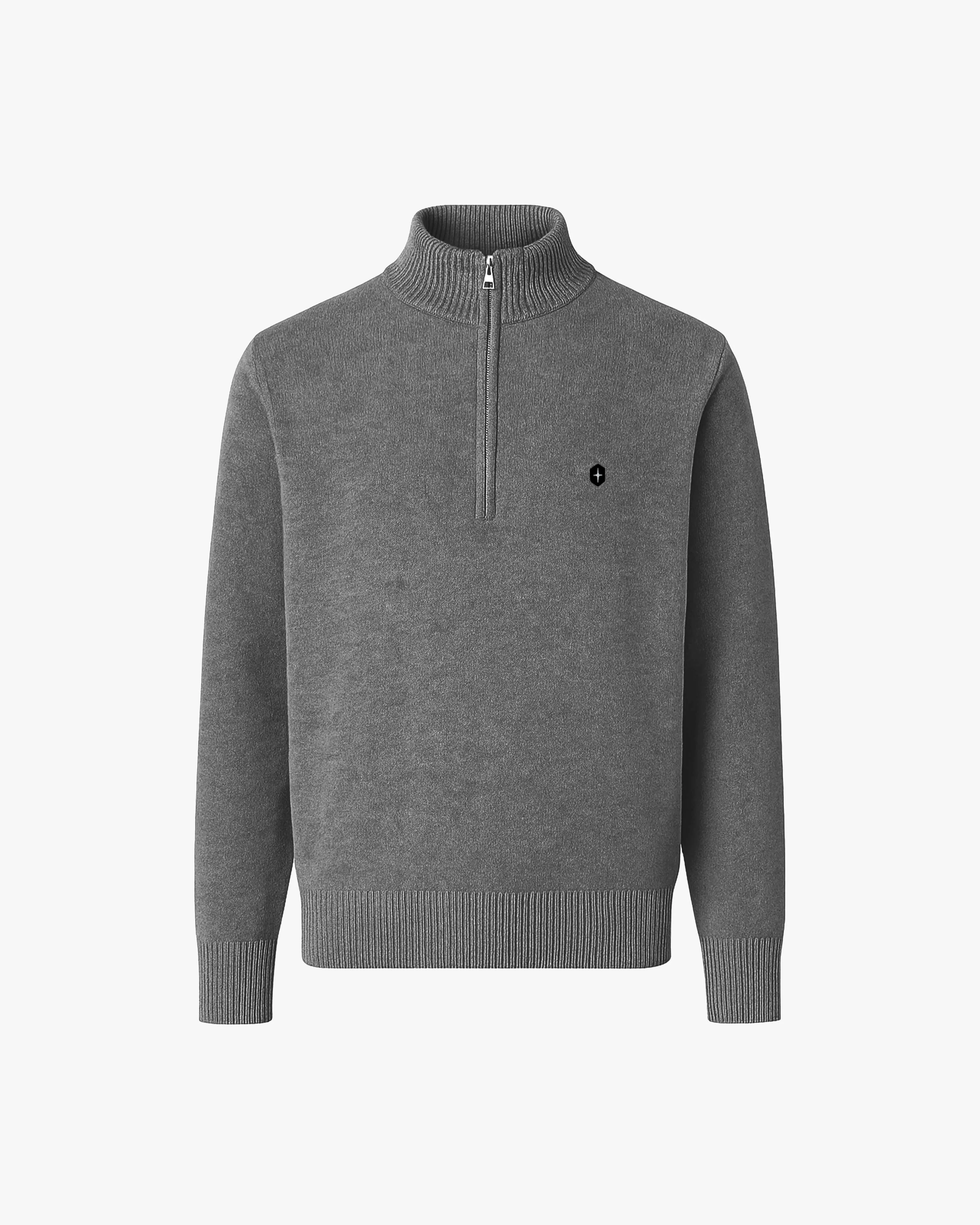 NIEL | Mockneck Half-zip Sweater sold by Quartz Co