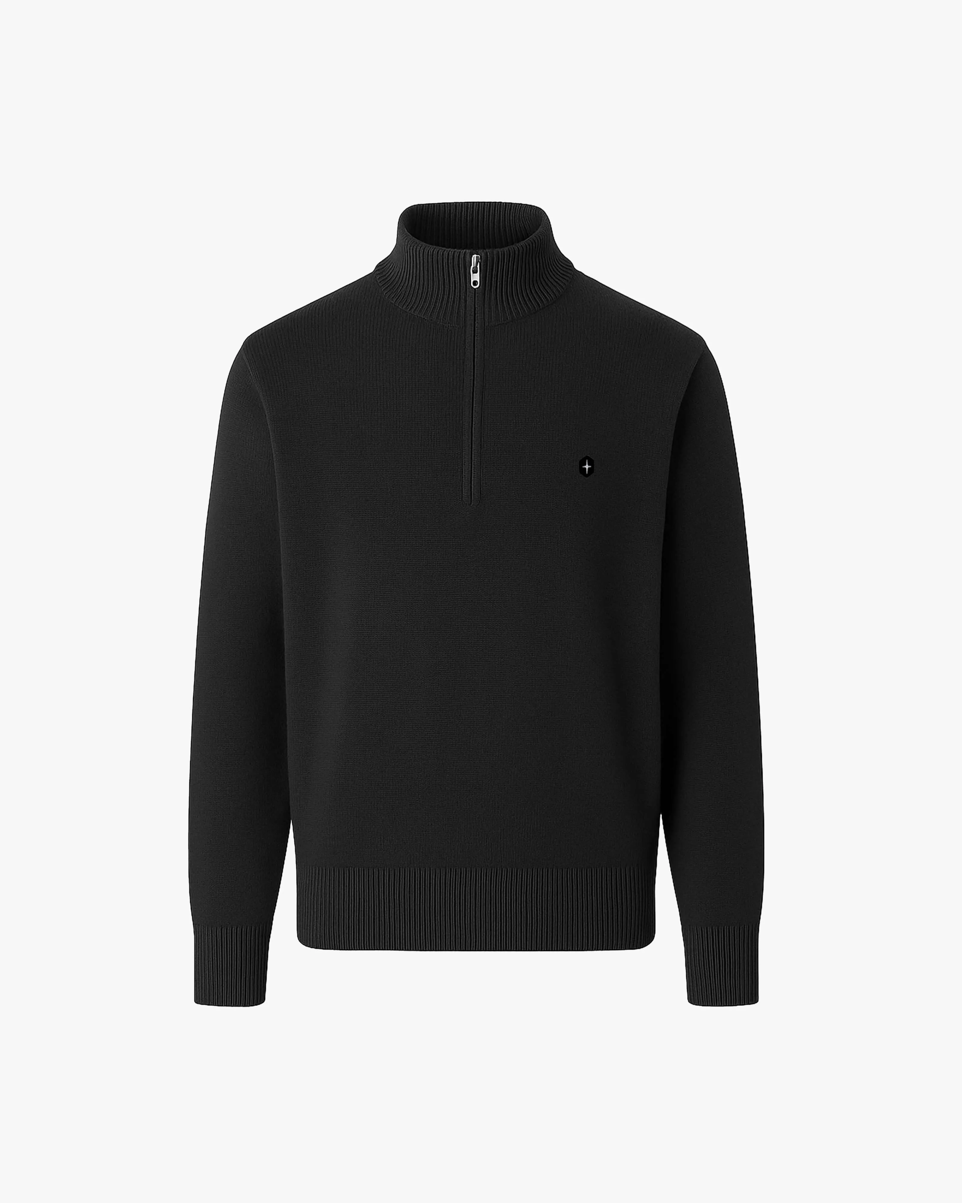 NIEL | Mockneck Half-zip Sweater sold by Quartz Co product image thumbnail 3