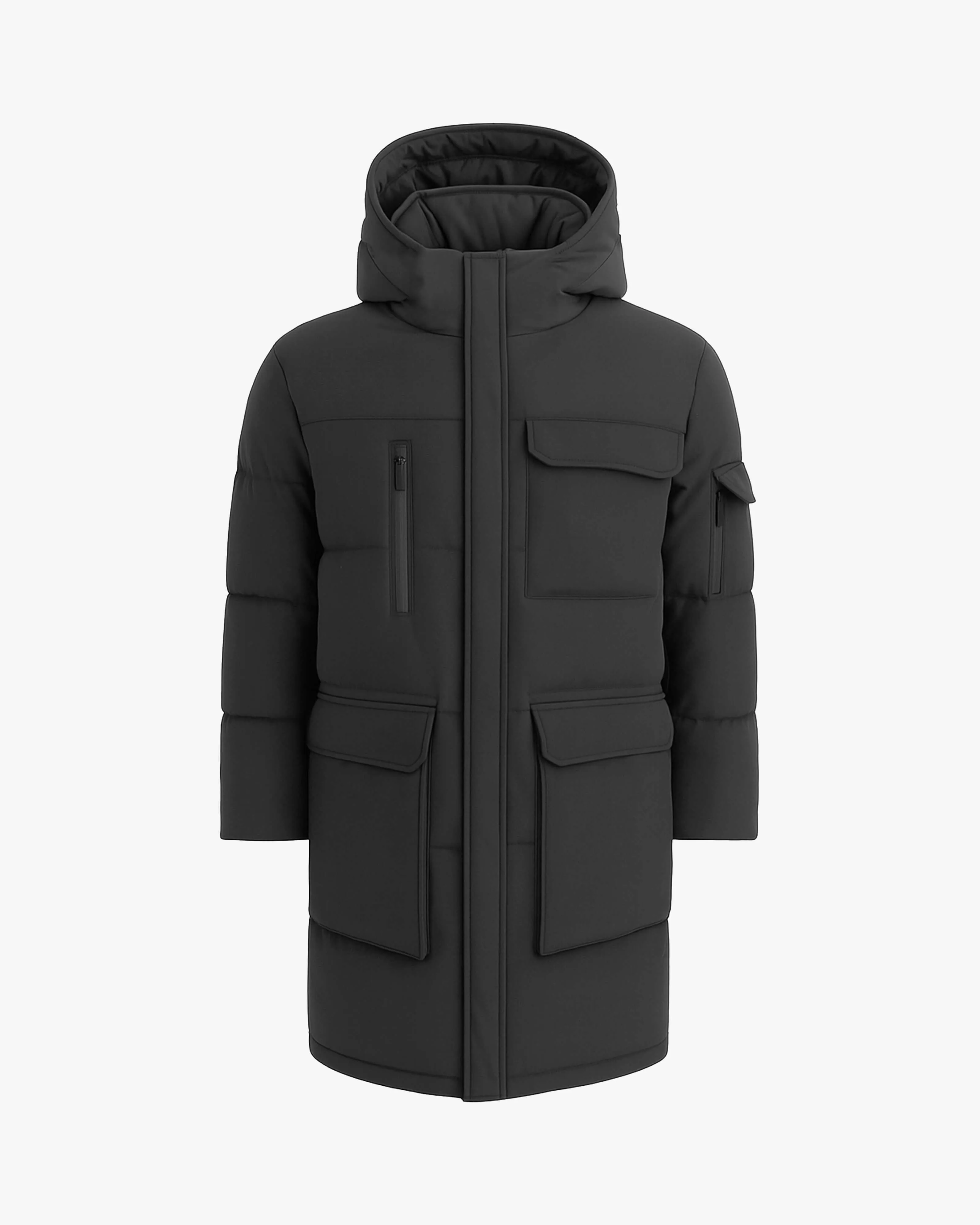 COMPASS | Hooded Recycled Down Winter Jacket sold by Quartz Co product image thumbnail 4