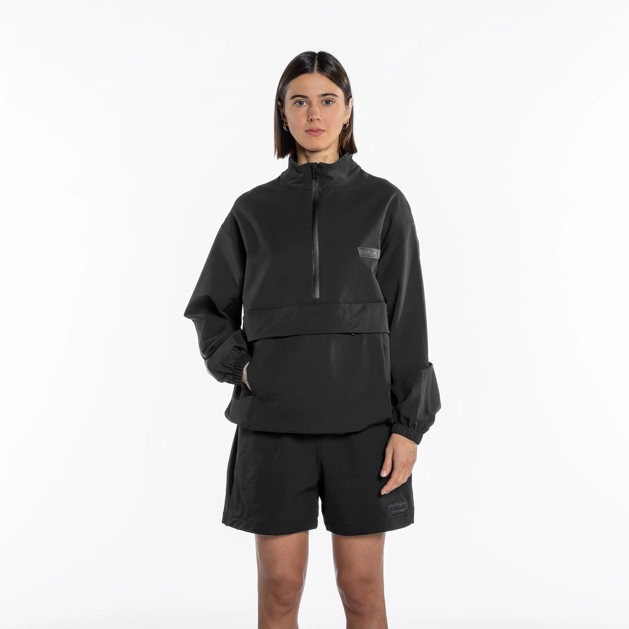 Wildflower Windbreaker Unisex Black sold by Wuxly product image thumbnail 4