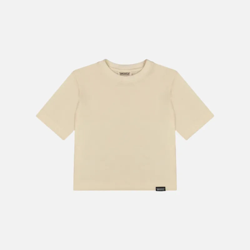 Plant Based Cropped T-Shirt Natural sold by Wuxly