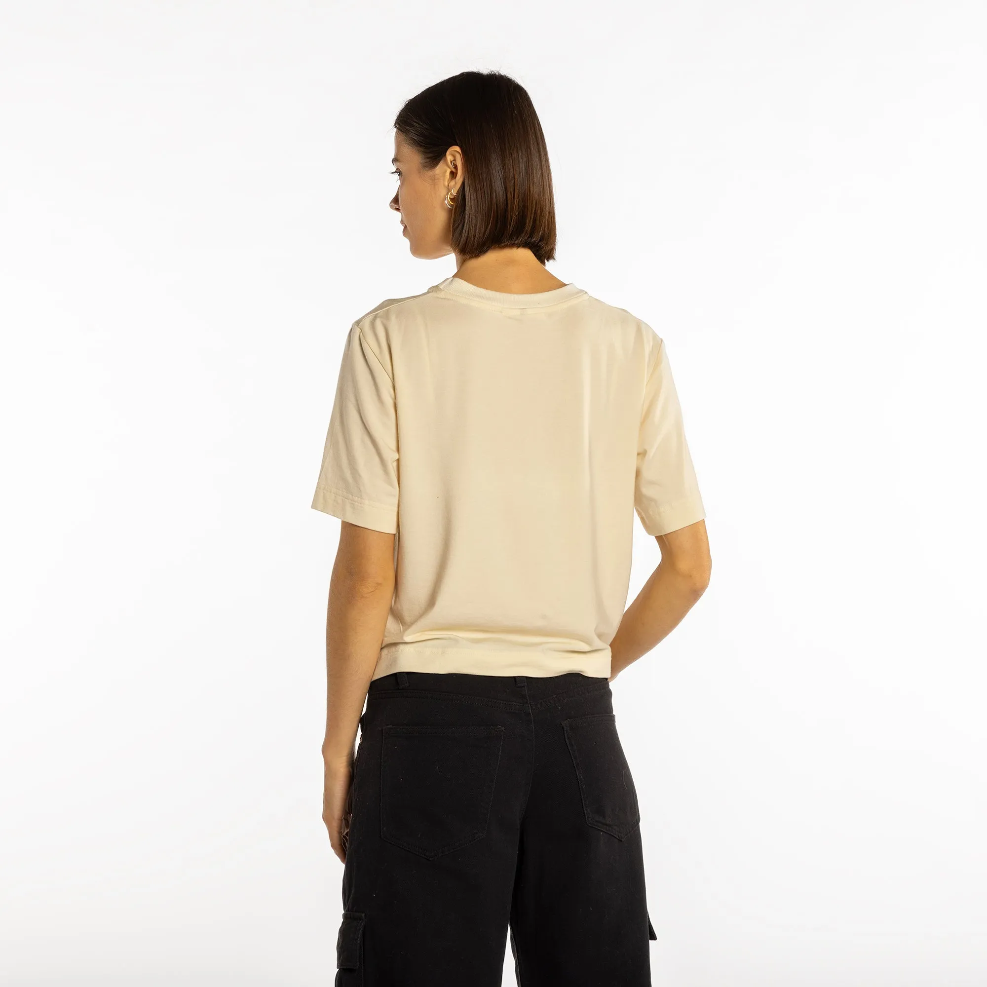 Plant Based Cropped T-Shirt Natural sold by Wuxly product image thumbnail 3