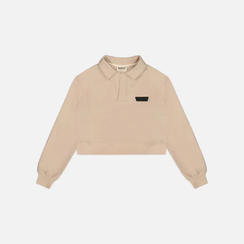 Plant Based Polo Shirt Sand made by Wuxly