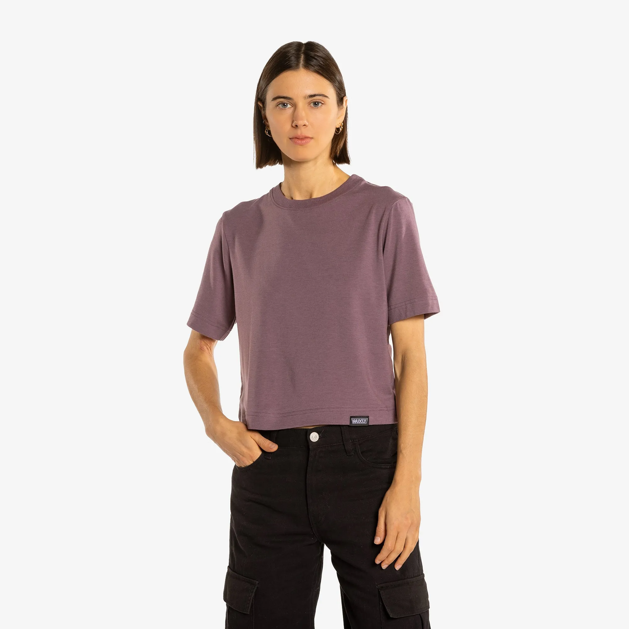 Plant Based Cropped T-Shirt Moonscape sold by Wuxly product image thumbnail 2