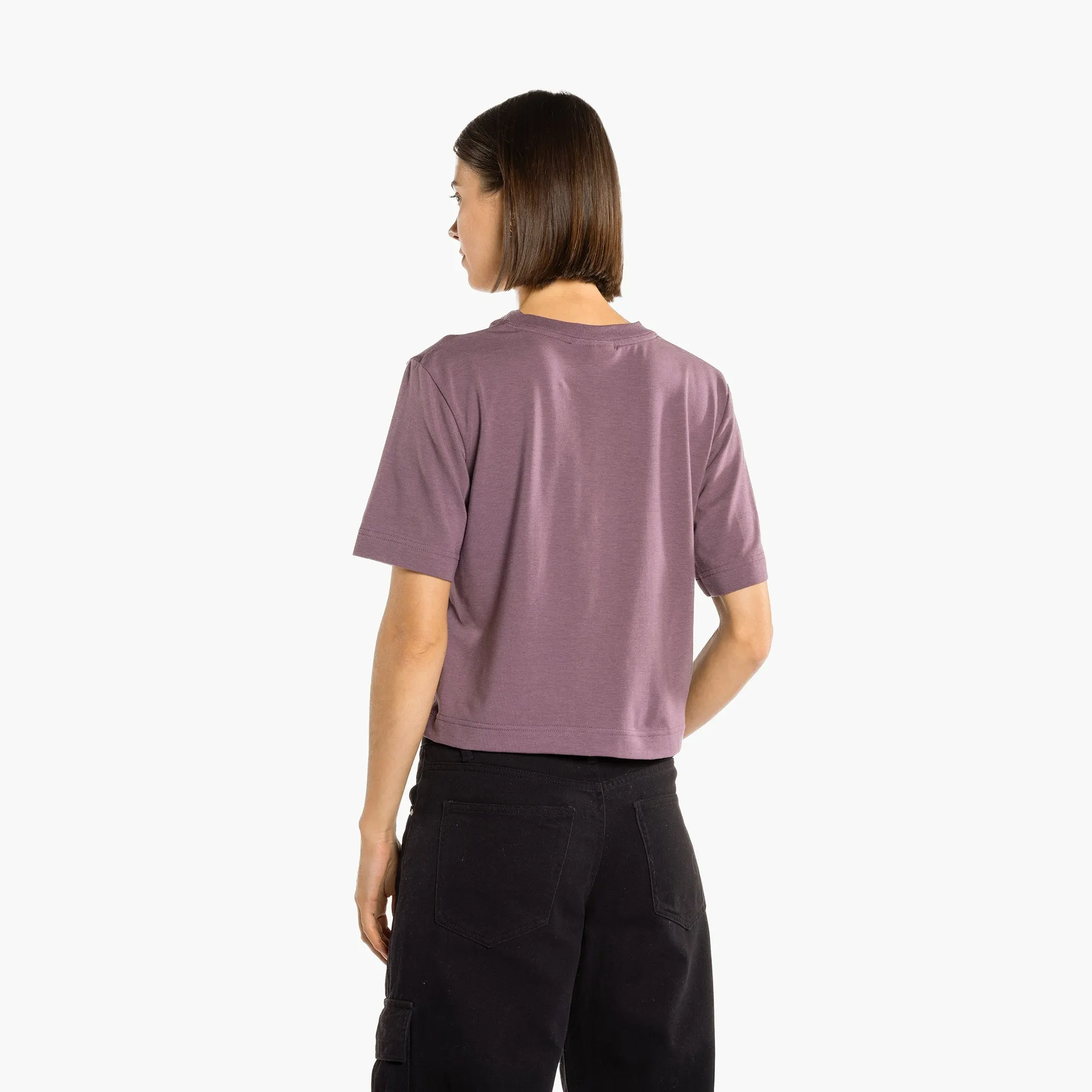 Plant Based Cropped T-Shirt Moonscape sold by Wuxly product image thumbnail 3