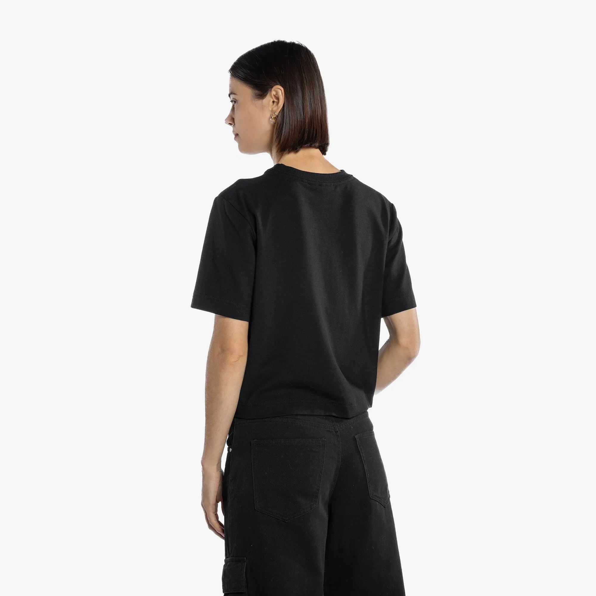 Plant Based Cropped T-Shirt Black sold by Wuxly product image thumbnail 3